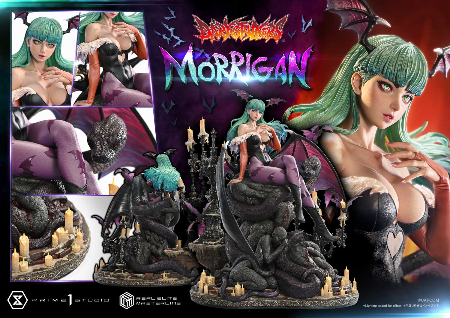 PRE-ORDER Prime1 Studio - Real Elite Masterline - Darkstalkers - Morrigan: Bonus Ver. 1/4