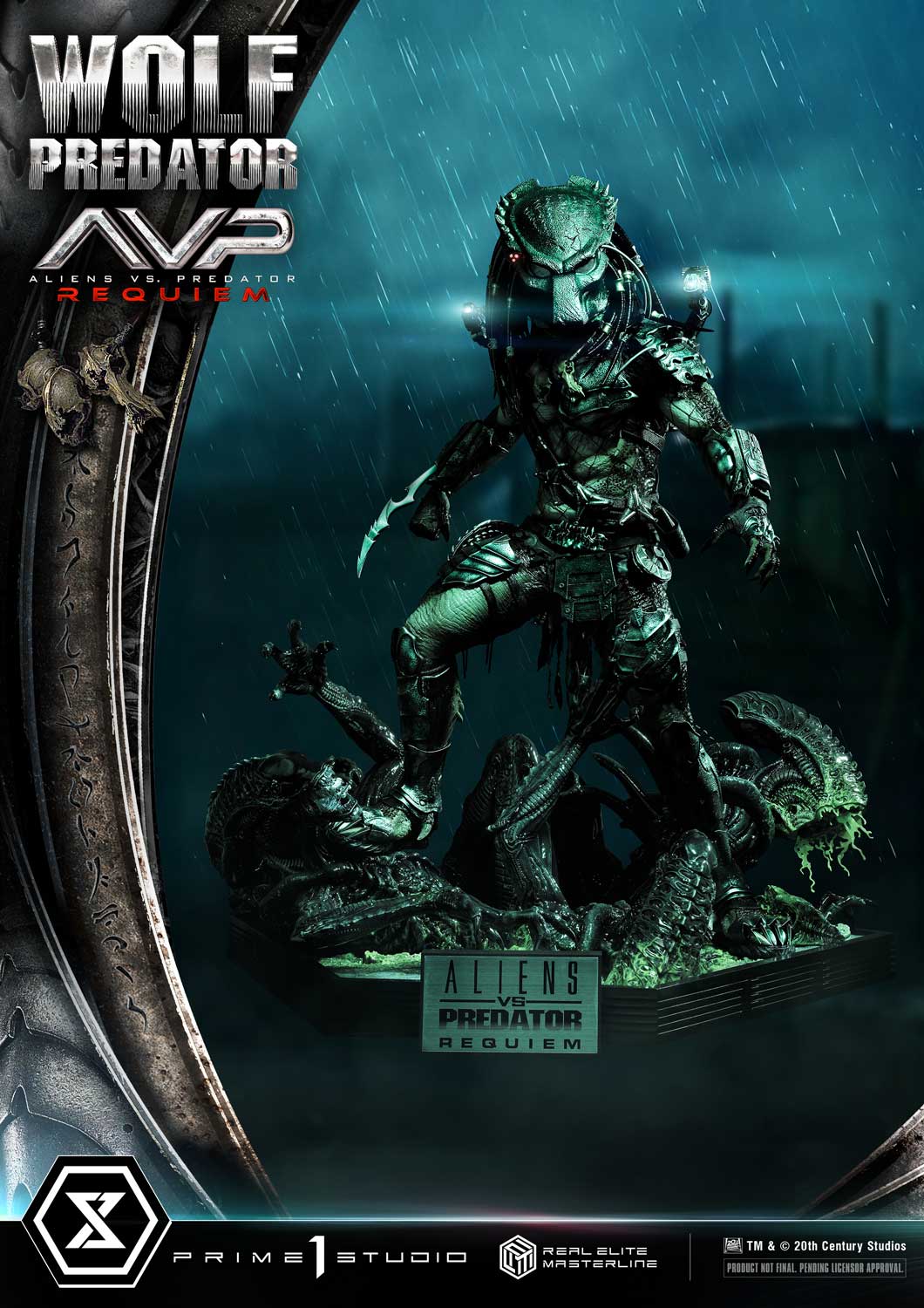 PRE-ORDER Prime1 Studio - Real Elite Masterline - Aliens vs. Predator: Requiem - Wolf Predator 1/3