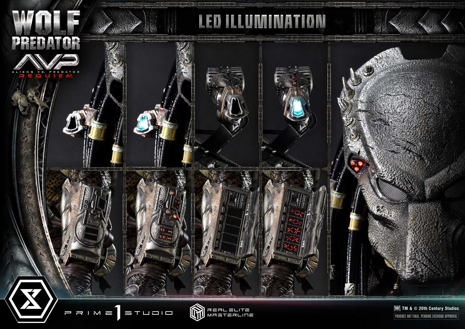 PRE-ORDER Prime1 Studio - Real Elite Masterline - Aliens vs. Predator: Requiem - Wolf Predator 1/3