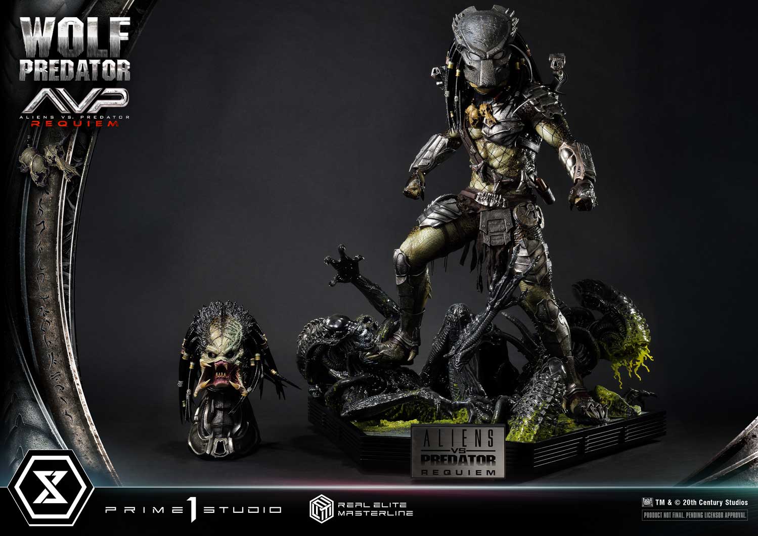 PRE-ORDER Prime1 Studio - Real Elite Masterline - Aliens vs. Predator: Requiem - Wolf Predator 1/3