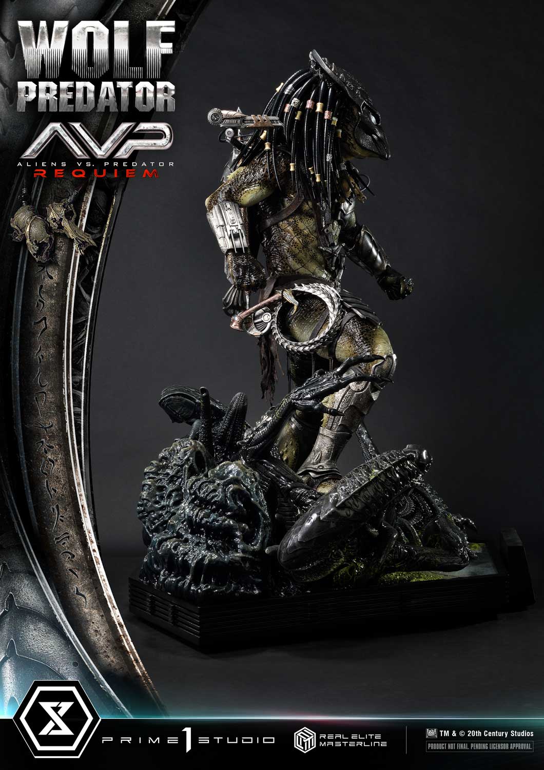 PRE-ORDER Prime1 Studio - Real Elite Masterline - Aliens vs. Predator: Requiem - Wolf Predator 1/3
