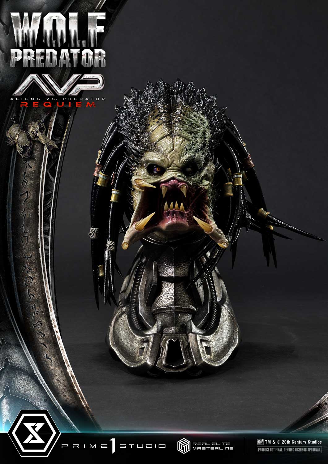 PRE-ORDER Prime1 Studio - Real Elite Masterline - Aliens vs. Predator: Requiem - Wolf Predator 1/3