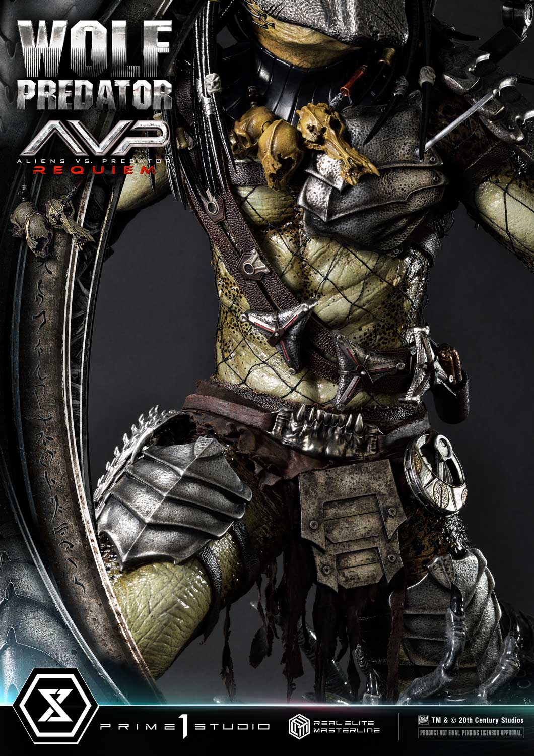 PRE-ORDER Prime1 Studio - Real Elite Masterline - Aliens vs. Predator: Requiem - Wolf Predator 1/3
