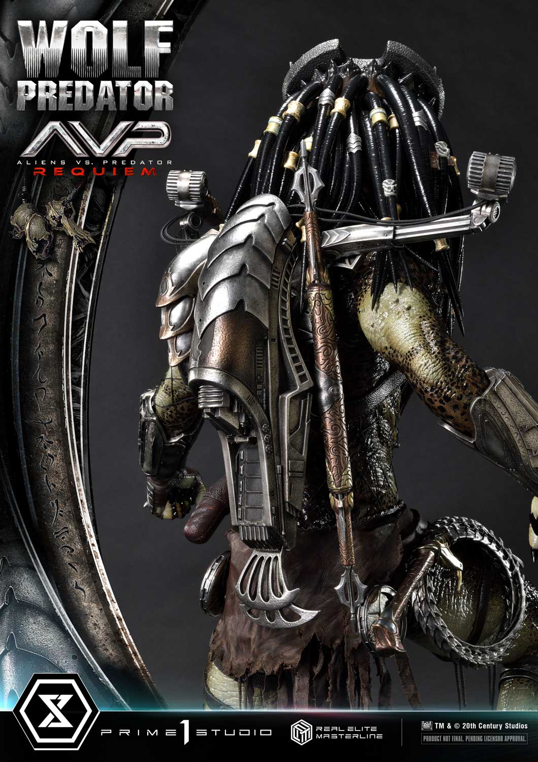 PRE-ORDER Prime1 Studio - Real Elite Masterline - Aliens vs. Predator: Requiem - Wolf Predator 1/3