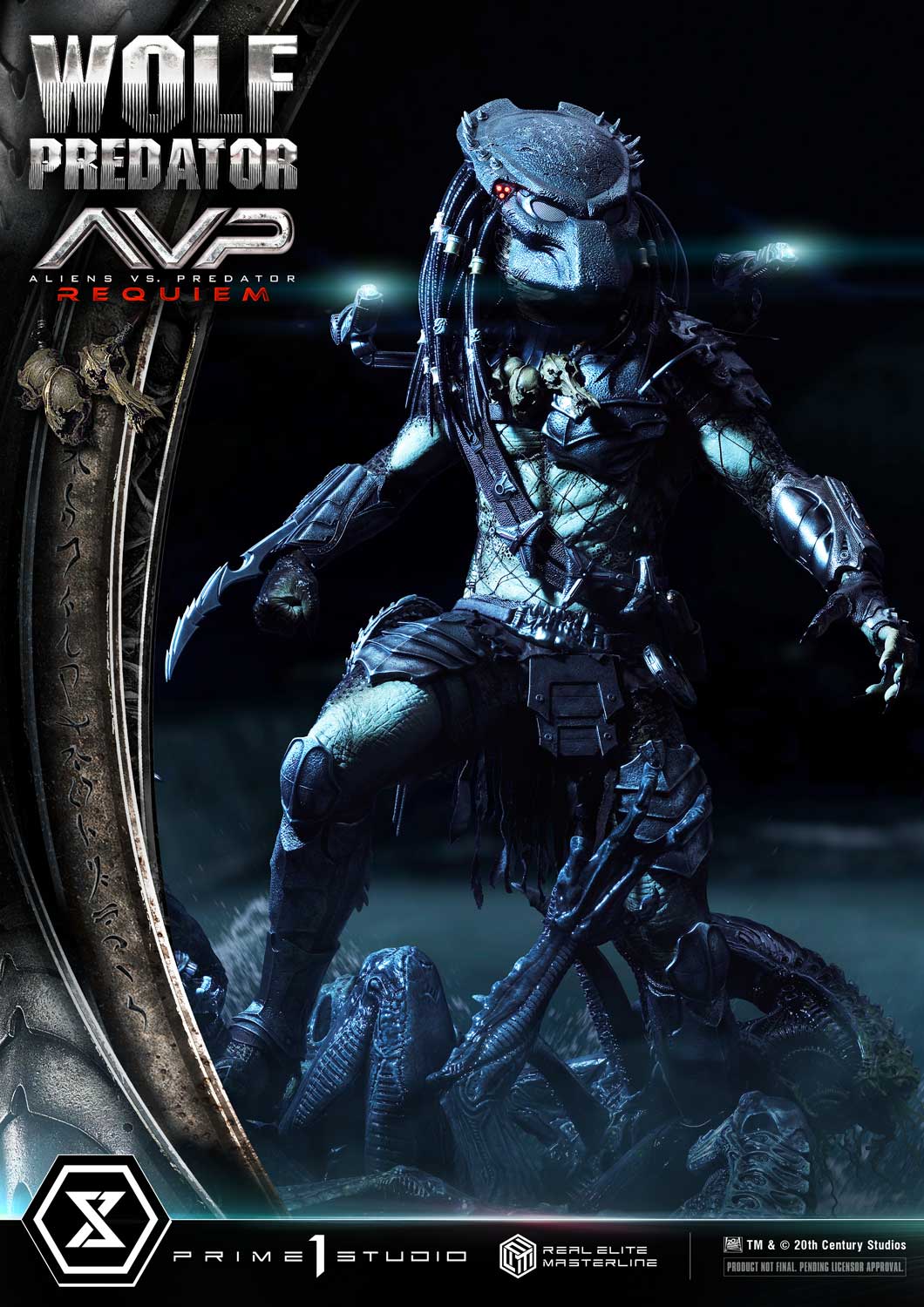 PRE-ORDER Prime1 Studio - Real Elite Masterline - Aliens vs. Predator: Requiem - Wolf Predator 1/3
