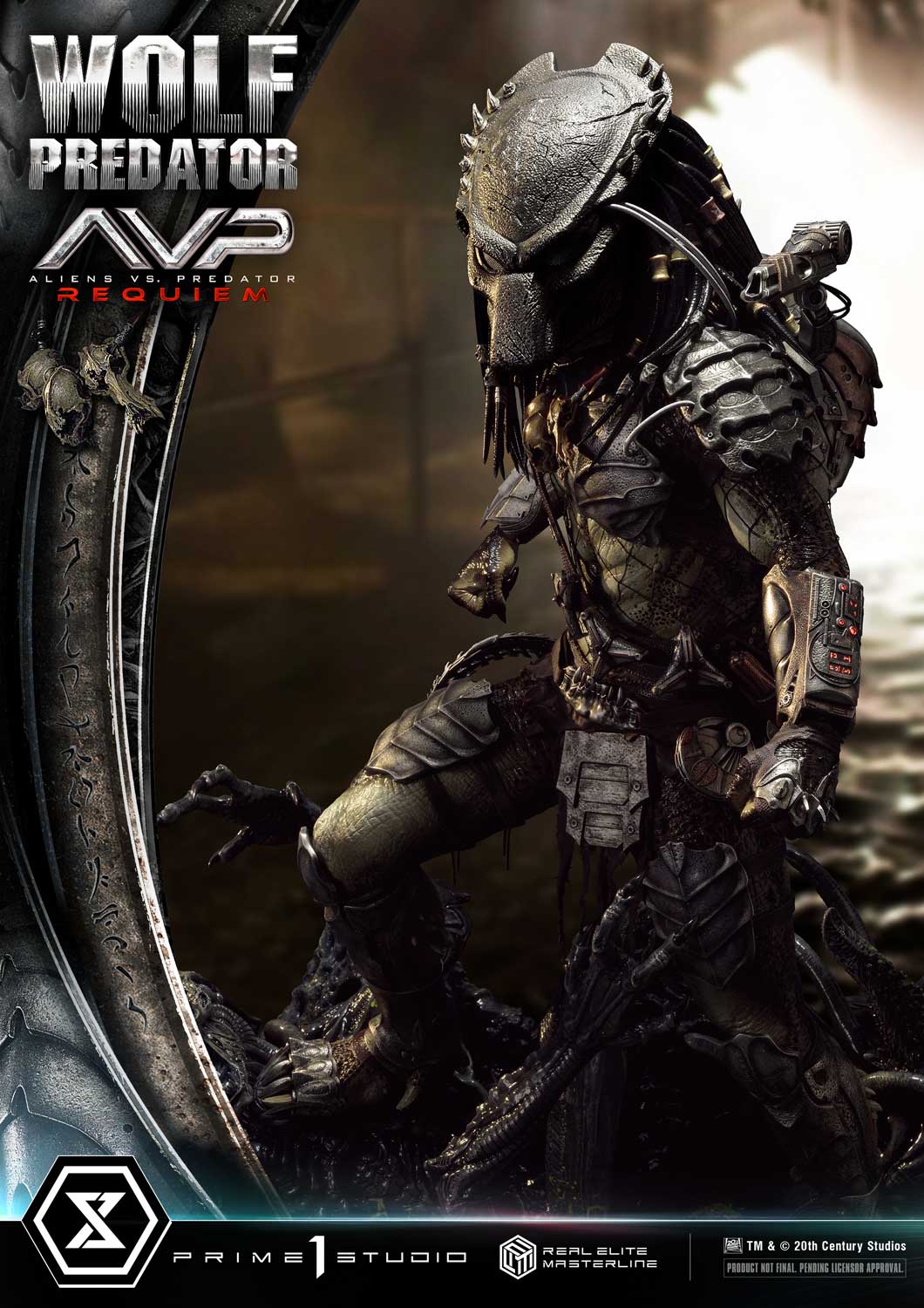 PRE-ORDER Prime1 Studio - Real Elite Masterline - Aliens vs. Predator: Requiem - Wolf Predator 1/3