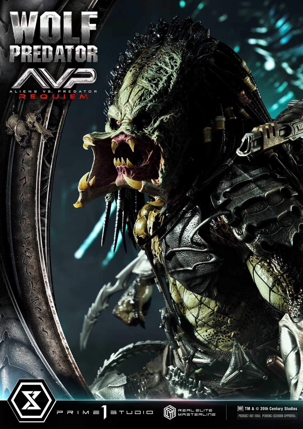 PRE-ORDER Prime1 Studio - Real Elite Masterline - Aliens vs. Predator: Requiem - Wolf Predator 1/3