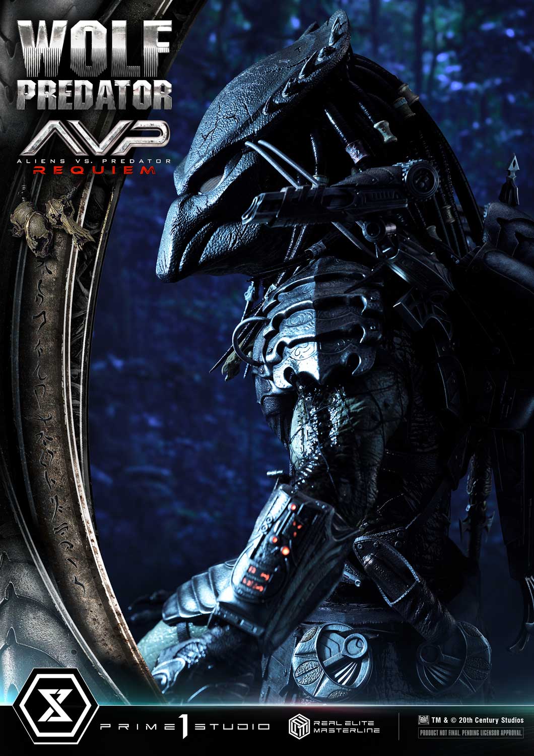 PRE-ORDER Prime1 Studio - Real Elite Masterline - Aliens vs. Predator: Requiem - Wolf Predator 1/3