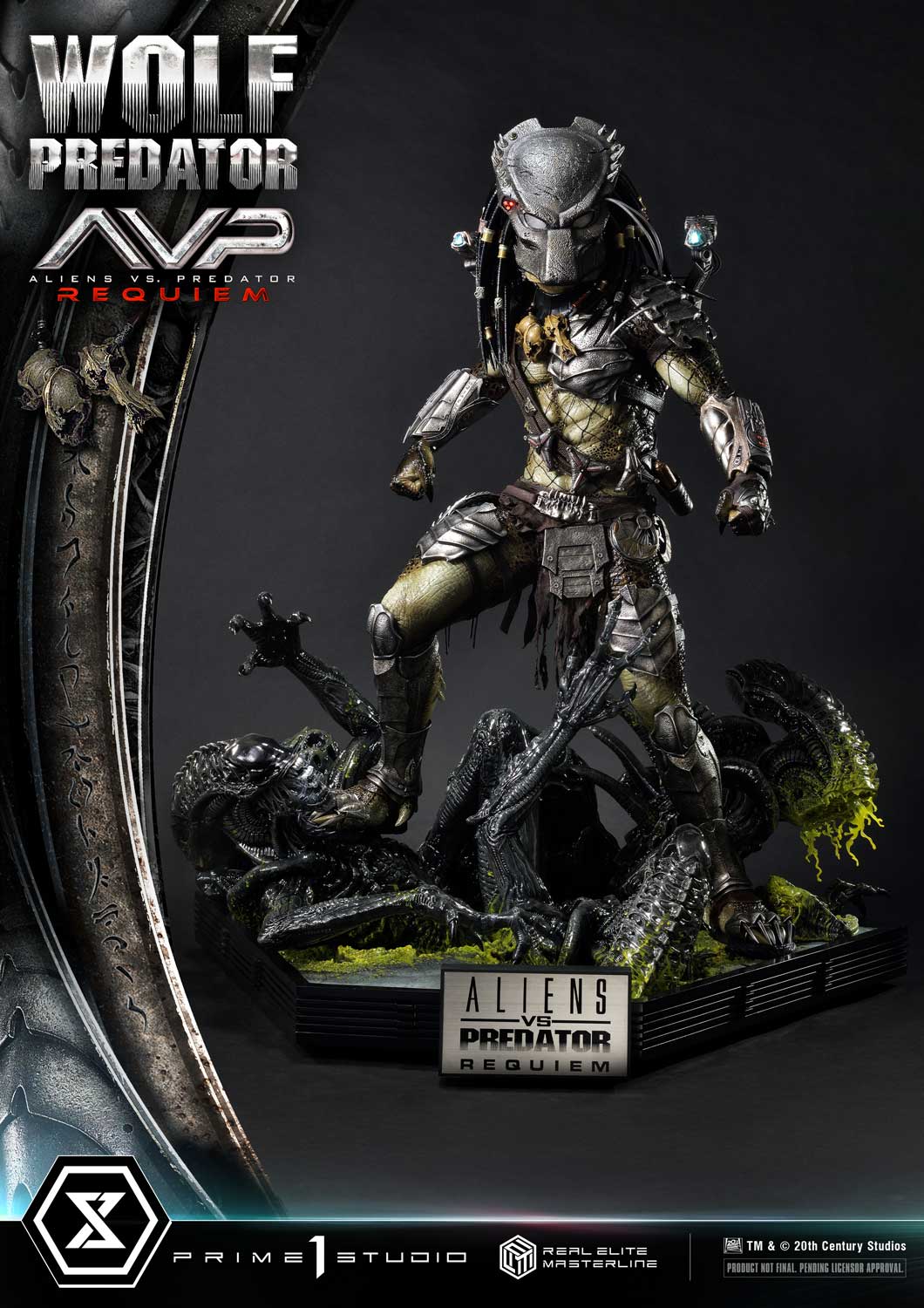 PRE-ORDER Prime1 Studio - Real Elite Masterline - Aliens vs. Predator: Requiem - Wolf Predator 1/3