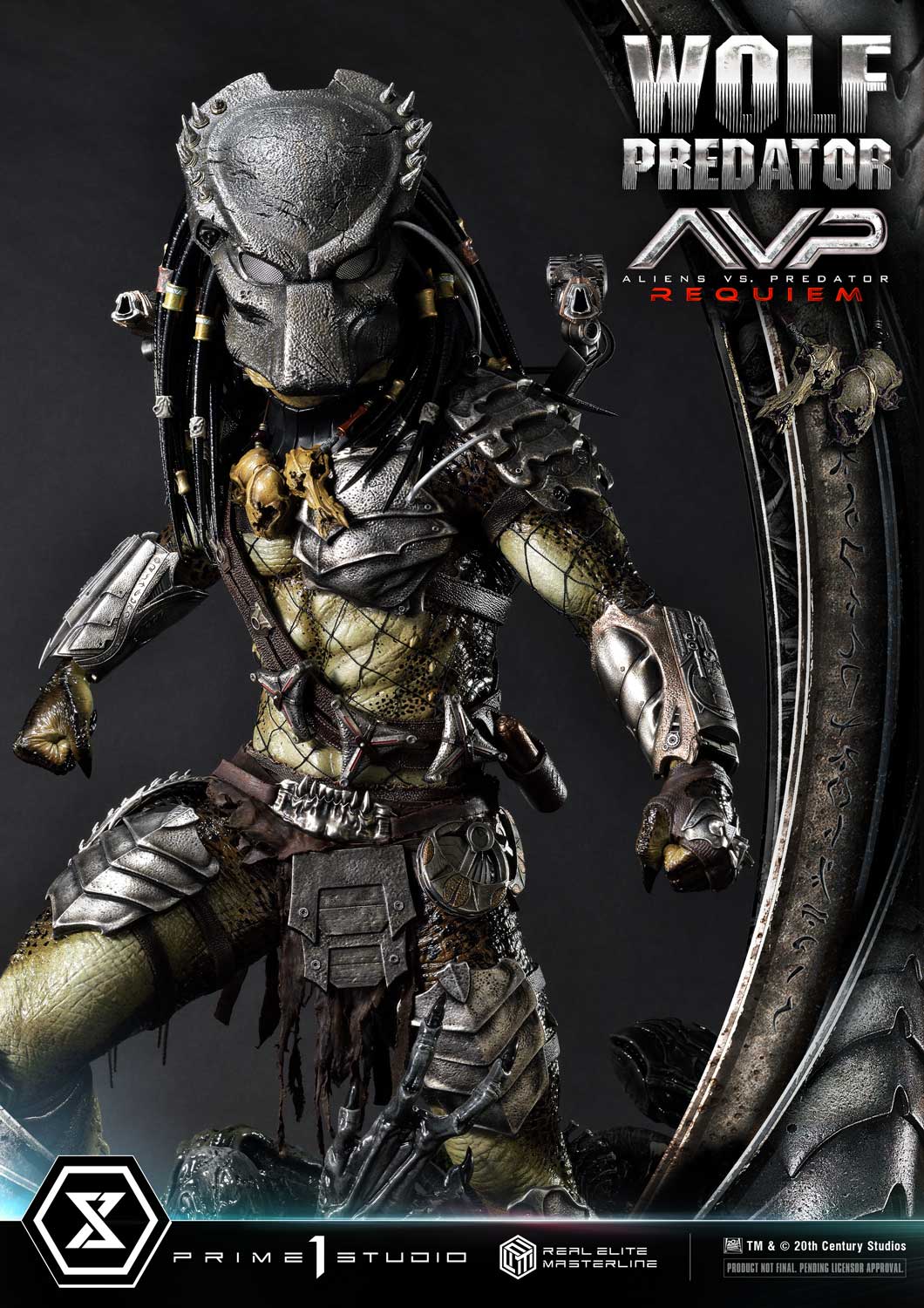 PRE-ORDER Prime1 Studio - Real Elite Masterline - Aliens vs. Predator: Requiem - Wolf Predator 1/3