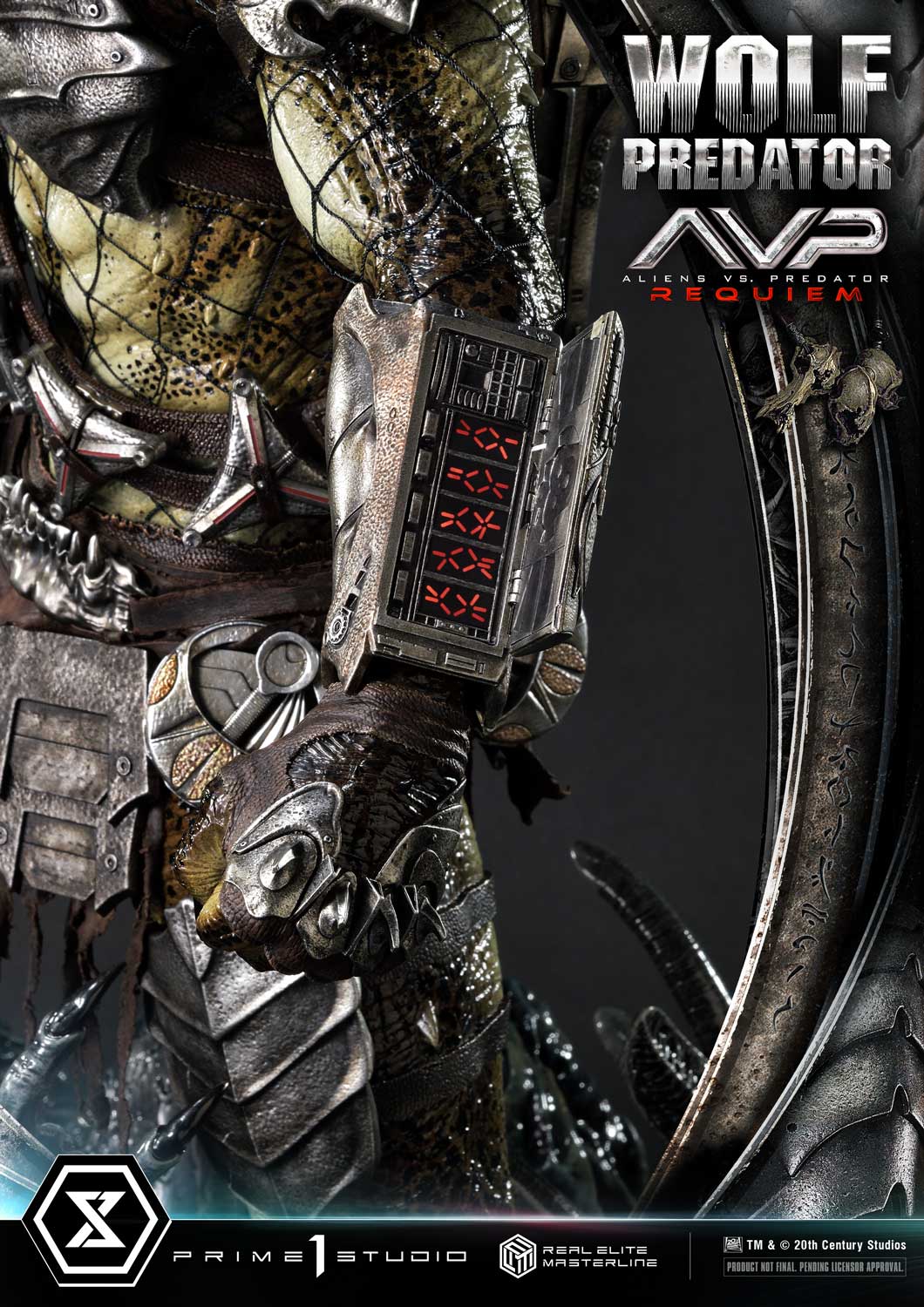 PRE-ORDER Prime1 Studio - Real Elite Masterline - Aliens vs. Predator: Requiem - Wolf Predator 1/3