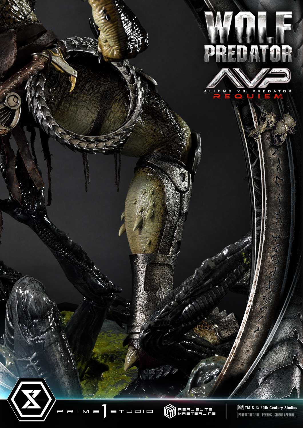 PRE-ORDER Prime1 Studio - Real Elite Masterline - Aliens vs. Predator: Requiem - Wolf Predator 1/3