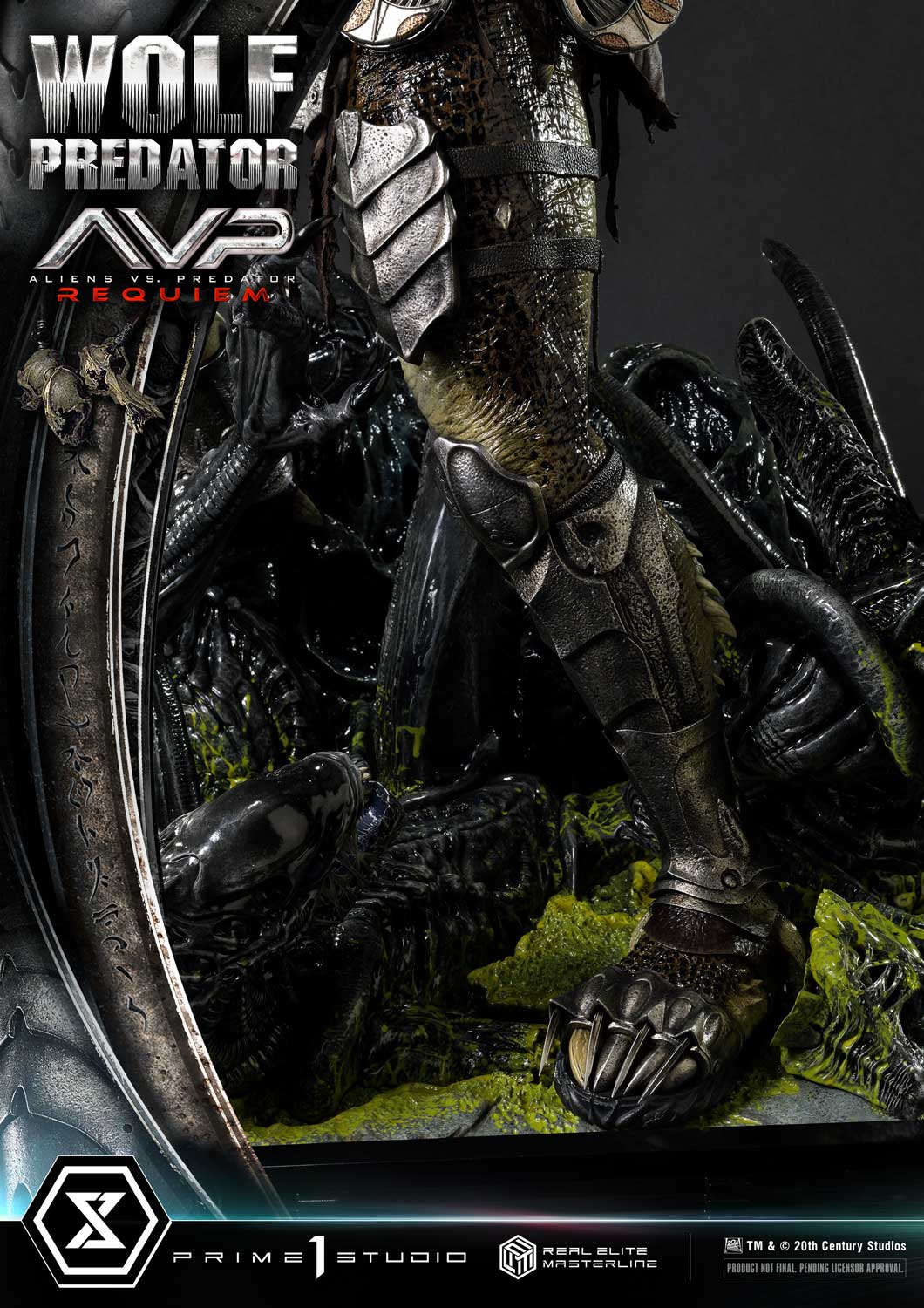 PRE-ORDER Prime1 Studio - Real Elite Masterline - Aliens vs. Predator: Requiem - Wolf Predator 1/3