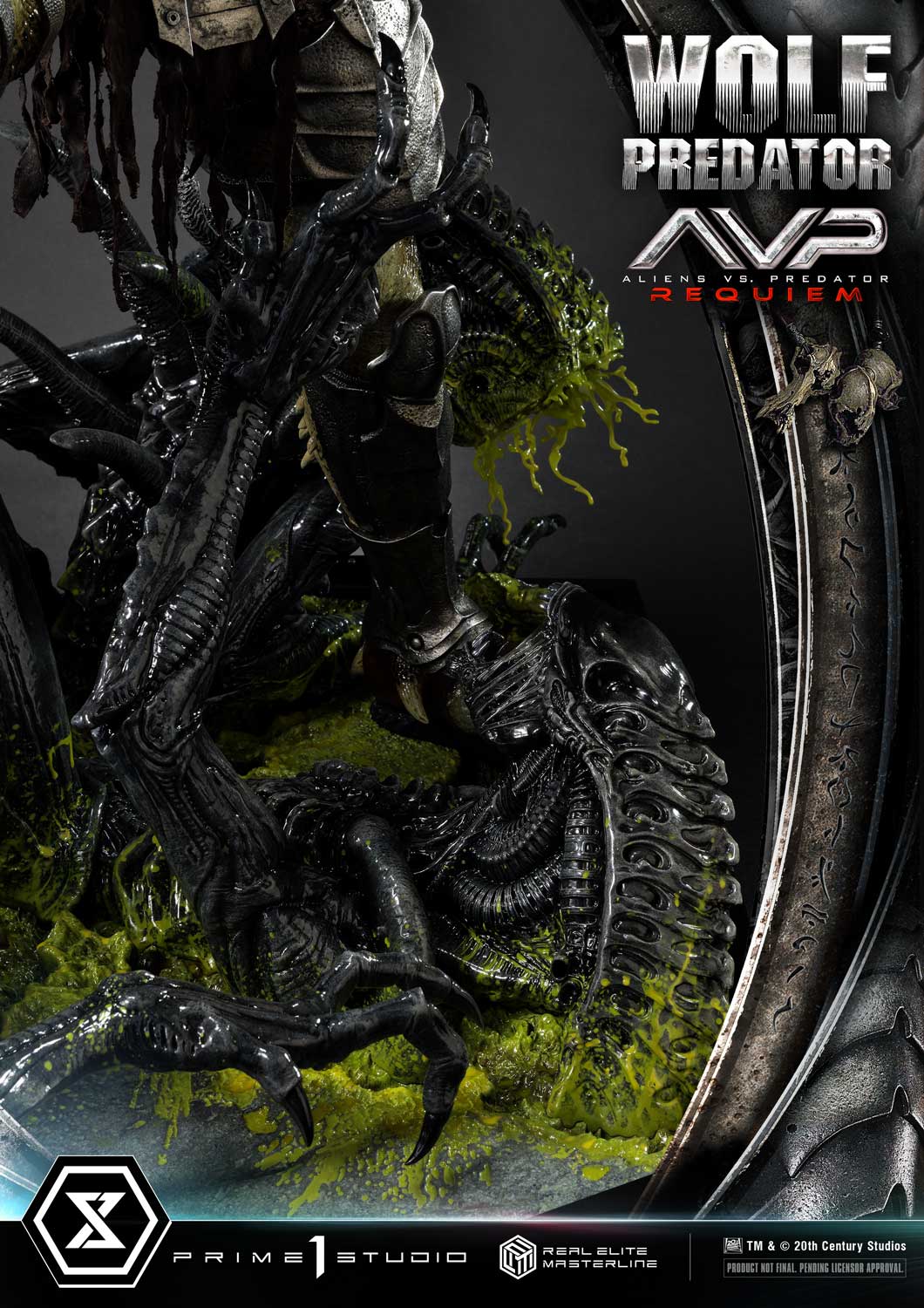PRE-ORDER Prime1 Studio - Real Elite Masterline - Aliens vs. Predator: Requiem - Wolf Predator 1/3