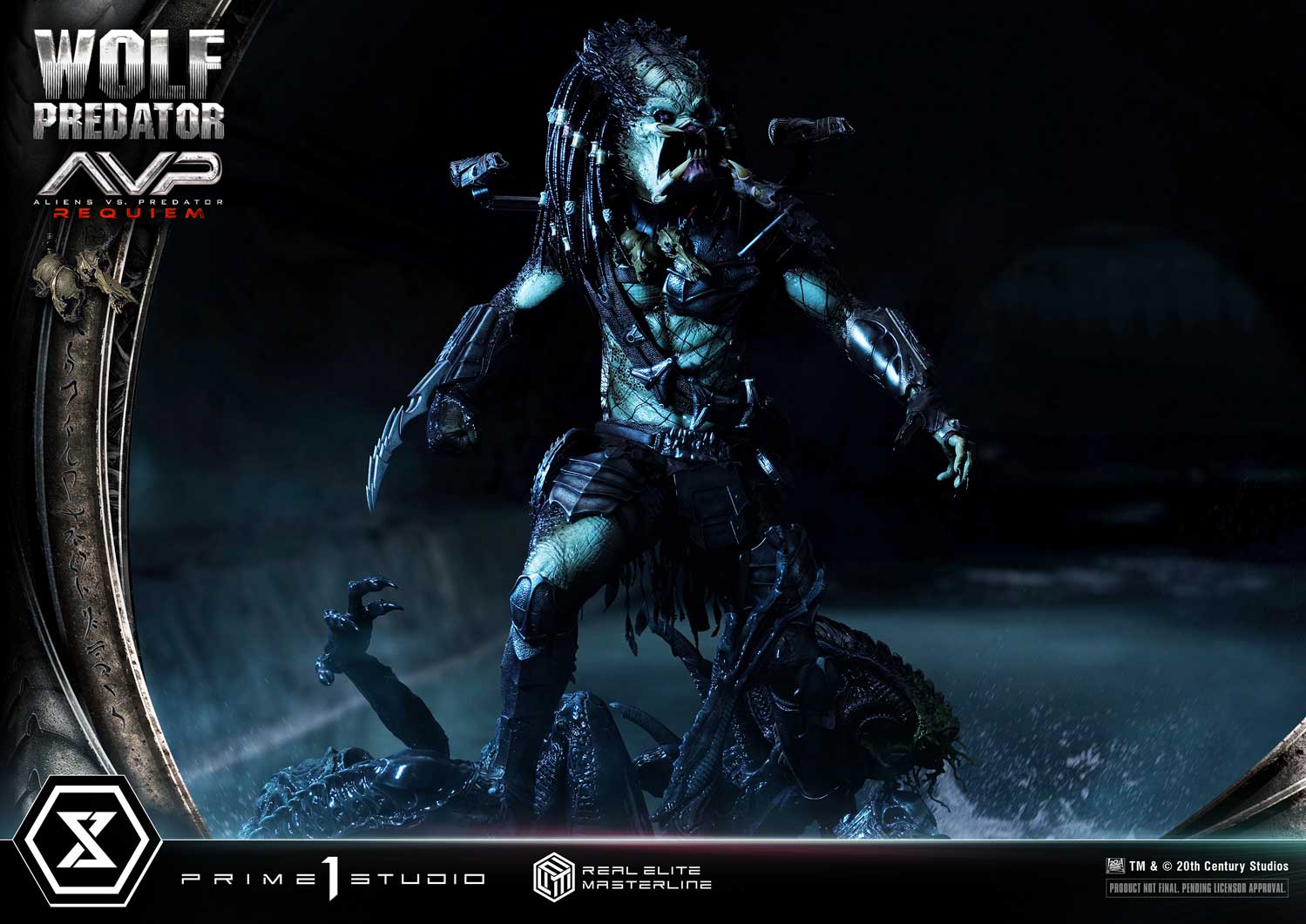 PRE-ORDER Prime1 Studio - Real Elite Masterline - Aliens vs. Predator: Requiem - Wolf Predator 1/3