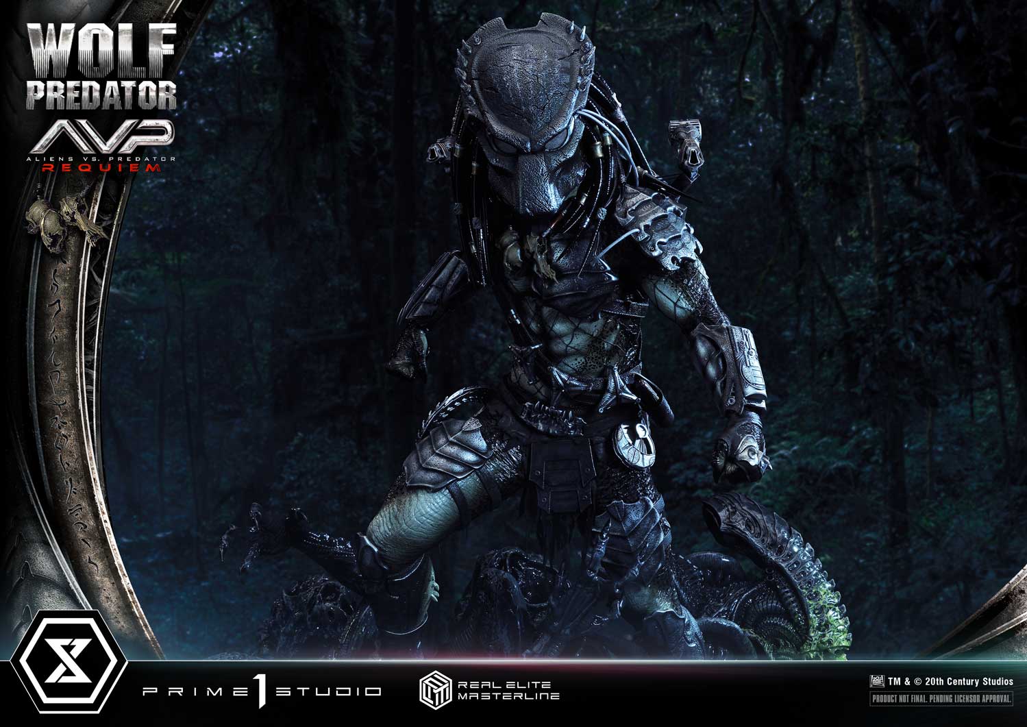PRE-ORDER Prime1 Studio - Real Elite Masterline - Aliens vs. Predator: Requiem - Wolf Predator 1/3