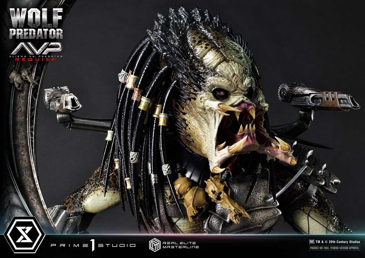 PRE-ORDER Prime1 Studio - Real Elite Masterline - Aliens vs. Predator: Requiem - Wolf Predator 1/3