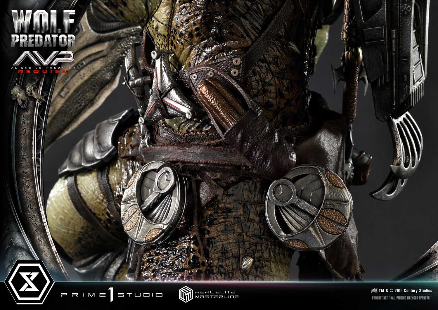 PRE-ORDER Prime1 Studio - Real Elite Masterline - Aliens vs. Predator: Requiem - Wolf Predator 1/3