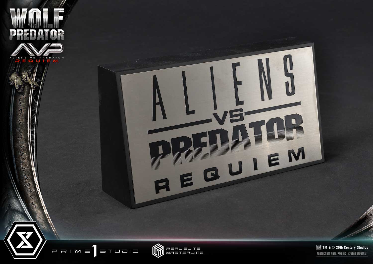 PRE-ORDER Prime1 Studio - Real Elite Masterline - Aliens vs. Predator: Requiem - Wolf Predator 1/3
