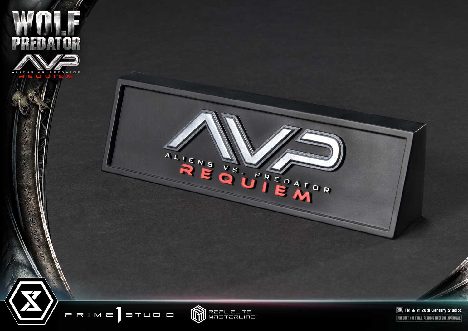PRE-ORDER Prime1 Studio - Real Elite Masterline - Aliens vs. Predator: Requiem - Wolf Predator 1/3