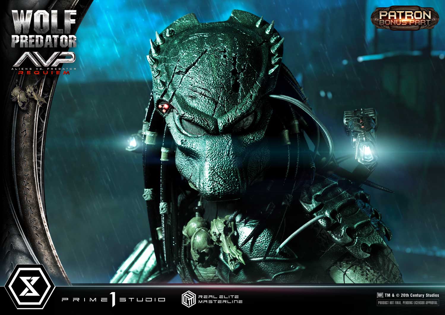 PRE-ORDER Prime1 Studio - Real Elite Masterline - Aliens vs. Predator: Requiem - Wolf Predator DX Bonus Ver. 1/3