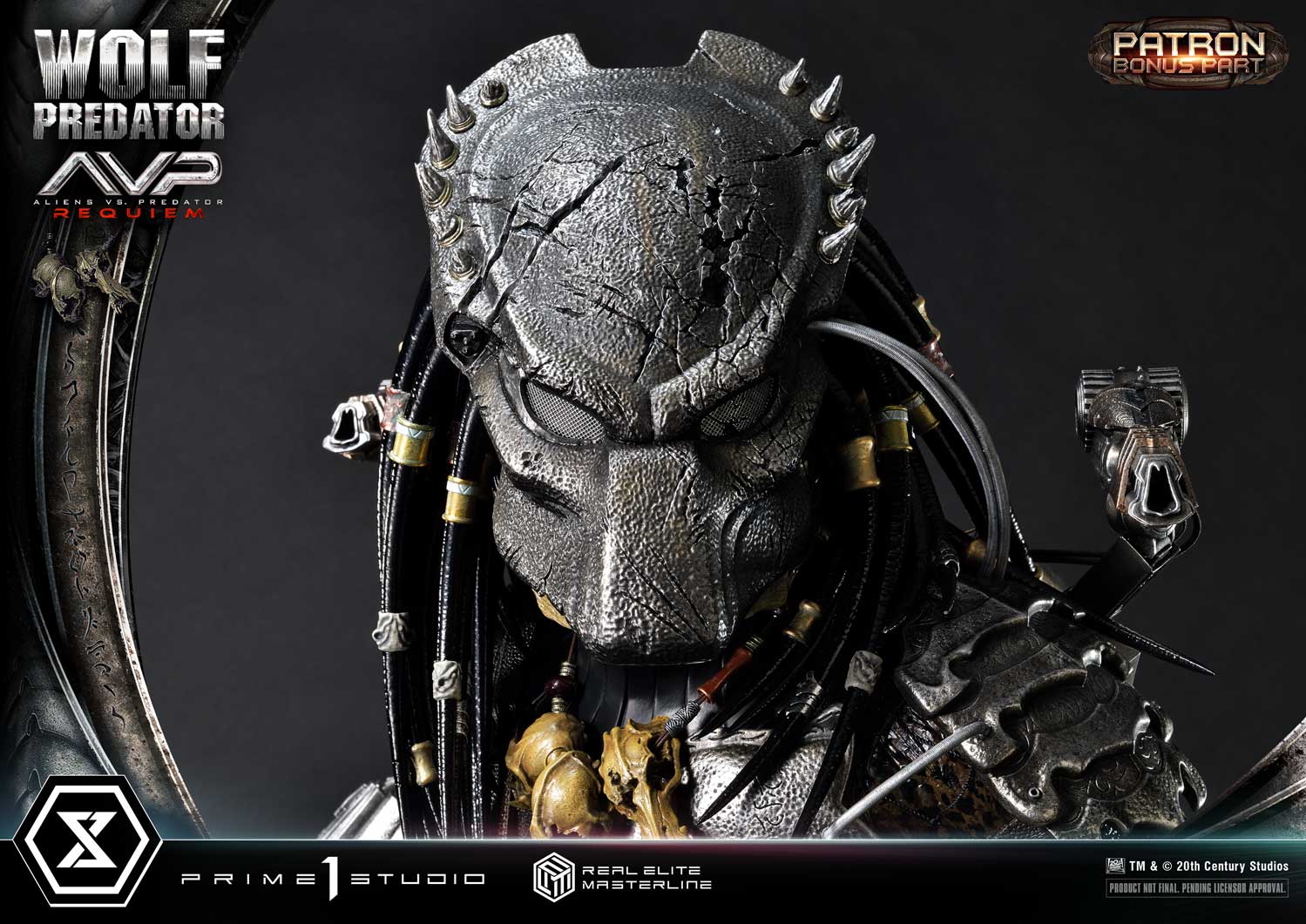 PRE-ORDER Prime1 Studio - Real Elite Masterline - Aliens vs. Predator: Requiem - Wolf Predator DX Bonus Ver. 1/3
