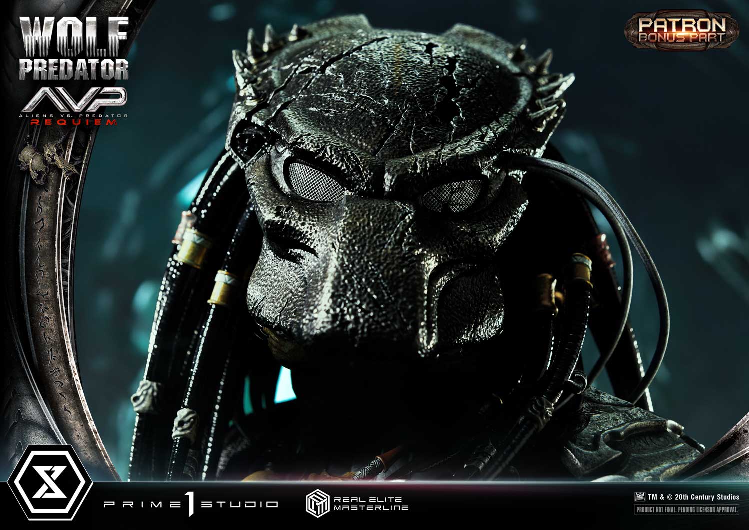 PRE-ORDER Prime1 Studio - Real Elite Masterline - Aliens vs. Predator: Requiem - Wolf Predator DX Bonus Ver. 1/3