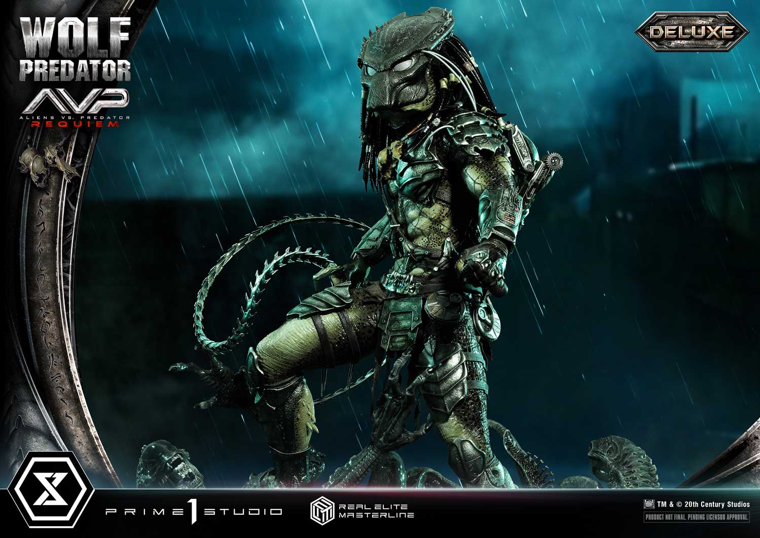 PRE-ORDER Prime1 Studio - Real Elite Masterline - Aliens vs. Predator: Requiem - Wolf Predator DX Bonus Ver. 1/3