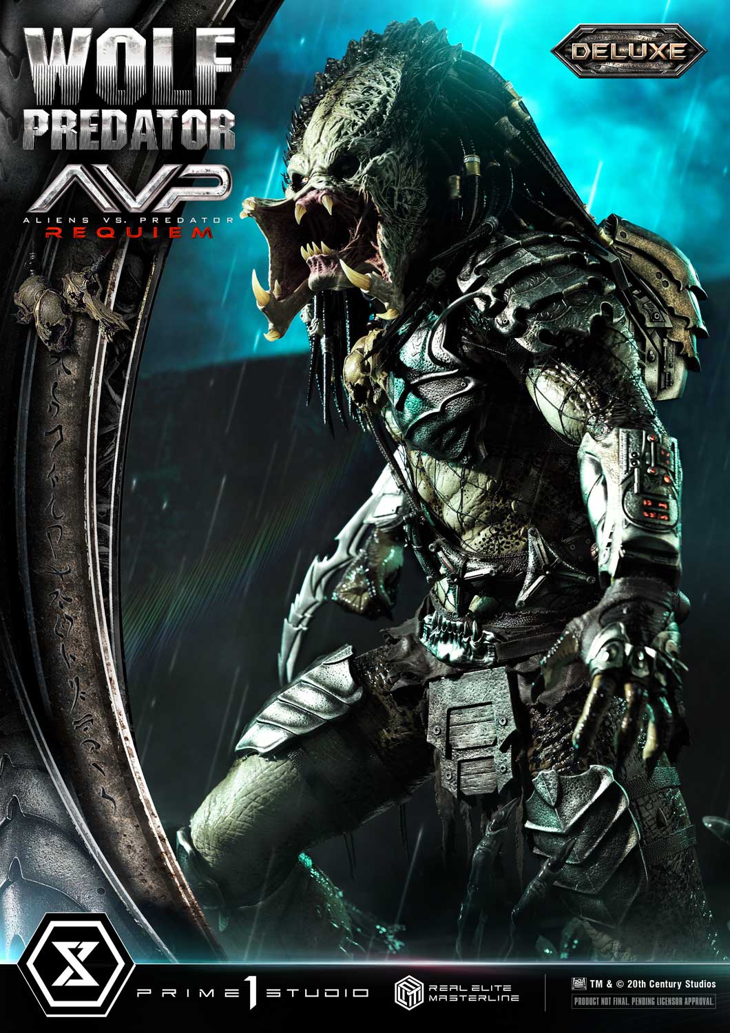 PRE-ORDER Prime1 Studio - Real Elite Masterline - Aliens vs. Predator: Requiem - Wolf Predator DX Bonus Ver. 1/3