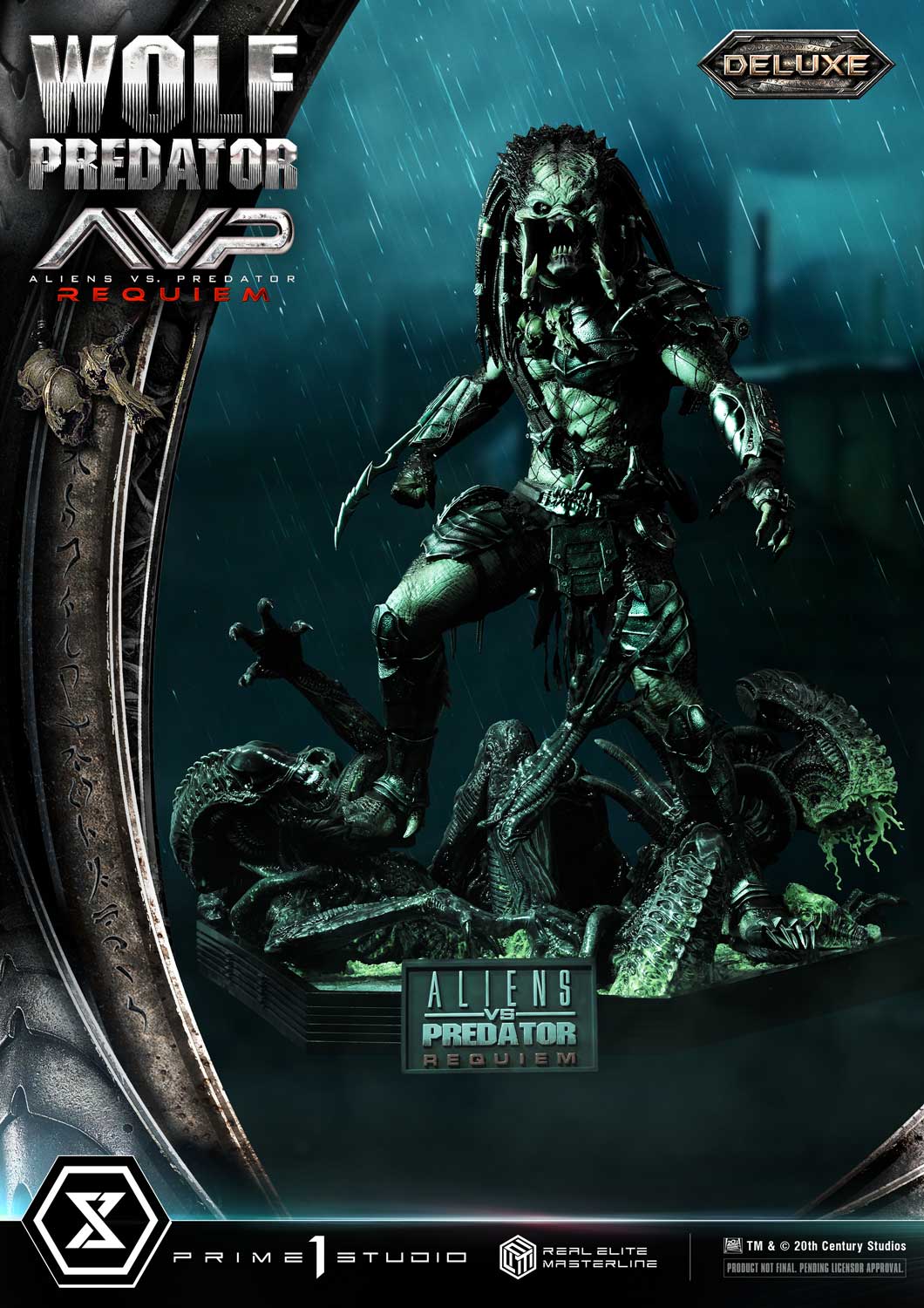 PRE-ORDER Prime1 Studio - Real Elite Masterline - Aliens vs. Predator: Requiem - Wolf Predator DX Bonus Ver. 1/3