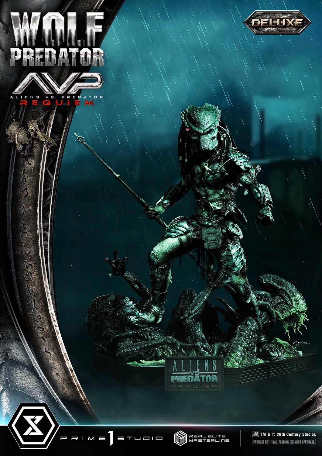 PRE-ORDER Prime1 Studio - Real Elite Masterline - Aliens vs. Predator: Requiem - Wolf Predator DX Bonus Ver. 1/3