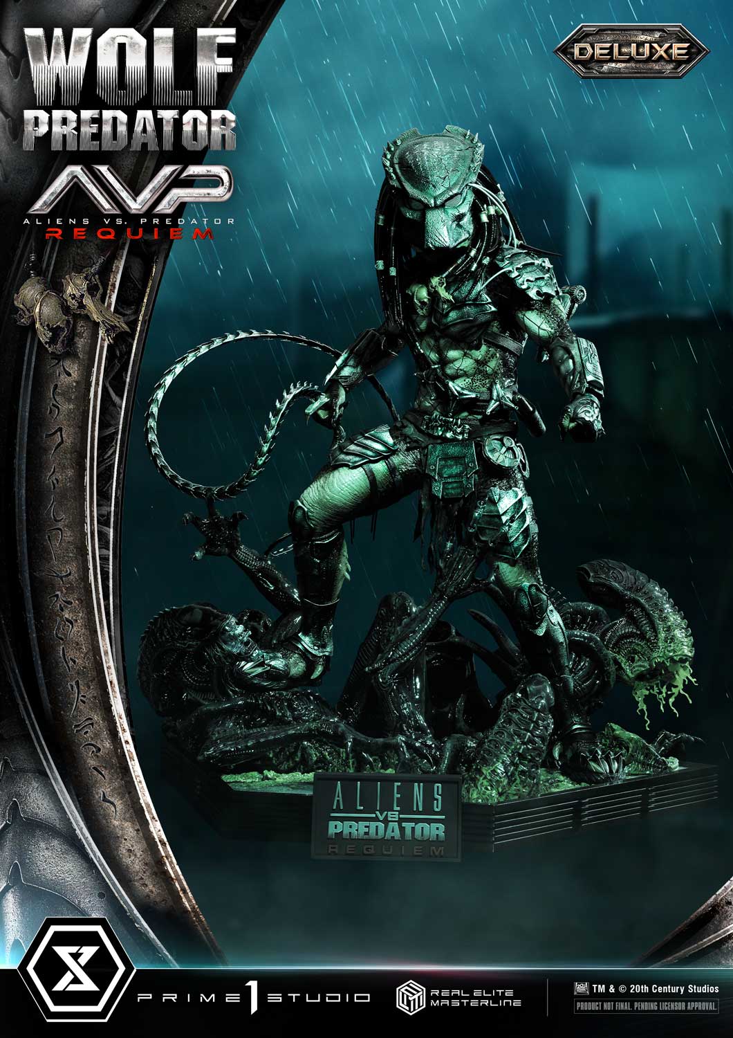 PRE-ORDER Prime1 Studio - Real Elite Masterline - Aliens vs. Predator: Requiem - Wolf Predator DX Bonus Ver. 1/3