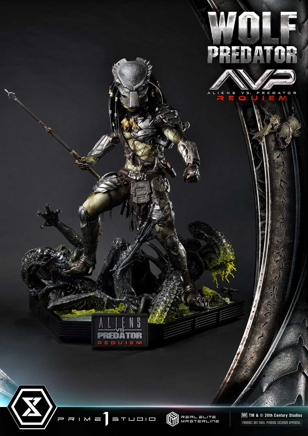 PRE-ORDER Prime1 Studio - Real Elite Masterline - Aliens vs. Predator: Requiem - Wolf Predator DX Bonus Ver. 1/3