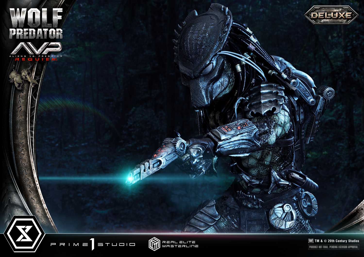 PRE-ORDER Prime1 Studio - Real Elite Masterline - Aliens vs. Predator: Requiem - Wolf Predator DX Bonus Ver. 1/3