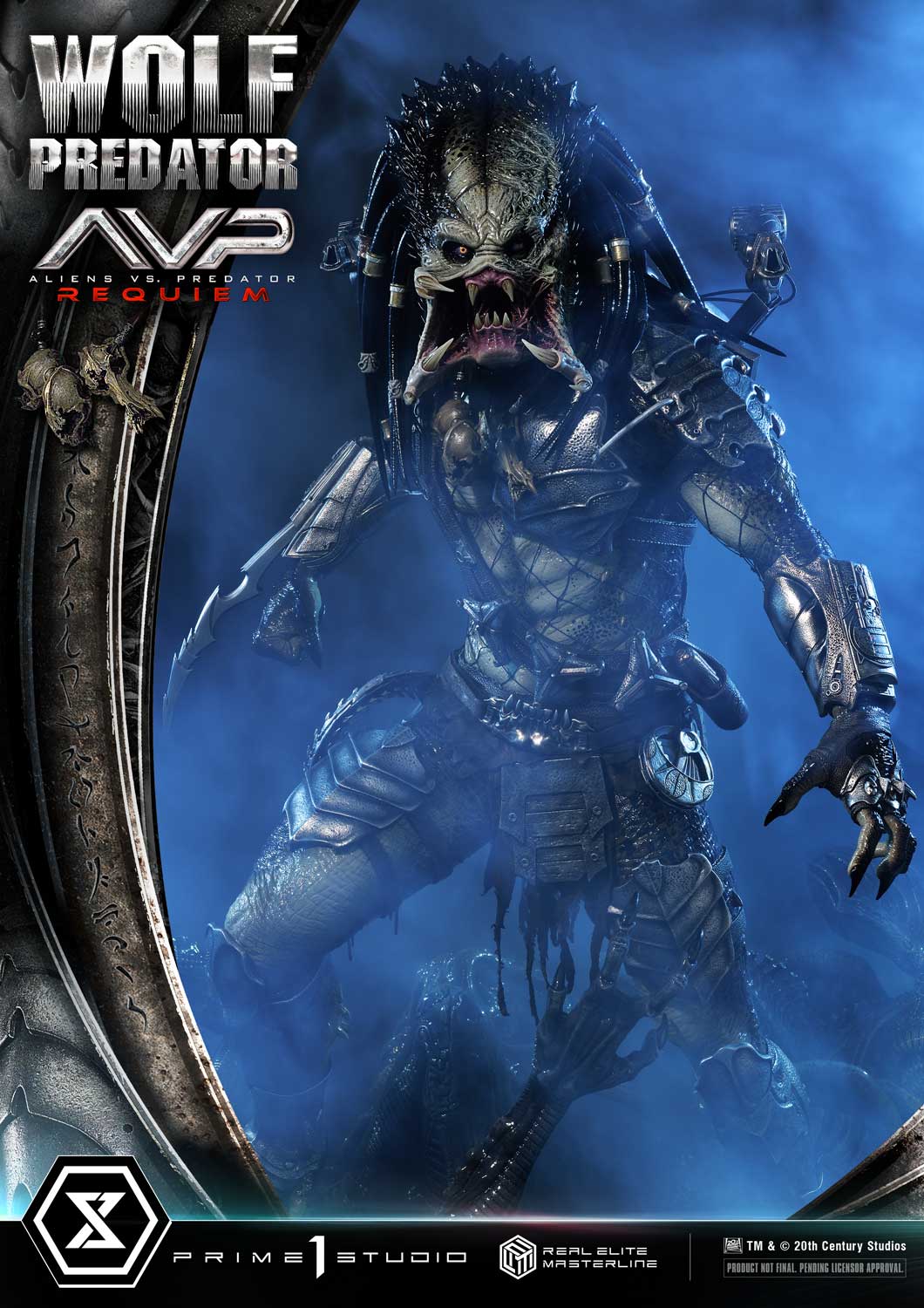 PRE-ORDER Prime1 Studio - Real Elite Masterline - Aliens vs. Predator: Requiem - Wolf Predator DX Bonus Ver. 1/3