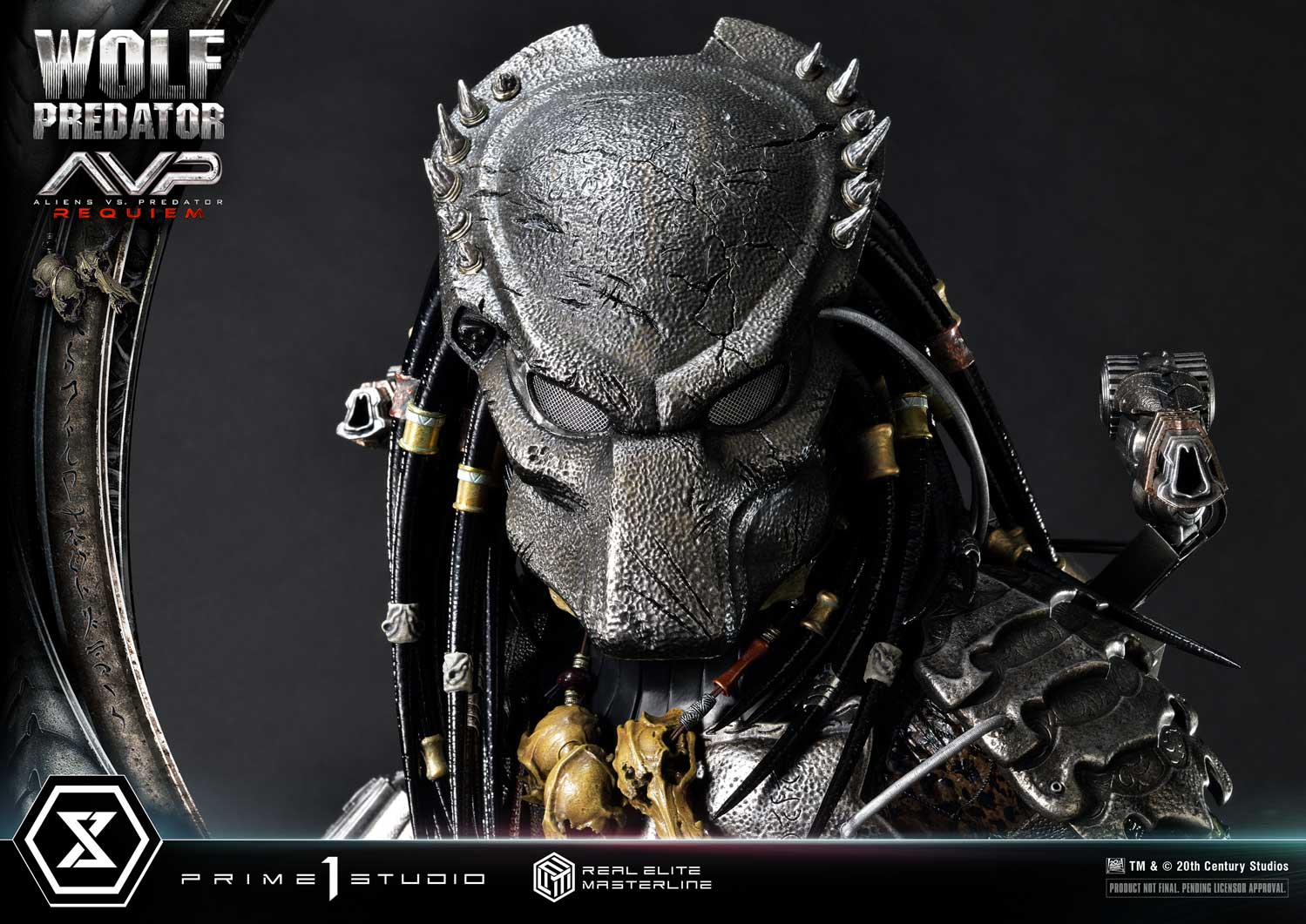 PRE-ORDER Prime1 Studio - Real Elite Masterline - Aliens vs. Predator: Requiem - Wolf Predator DX Bonus Ver. 1/3