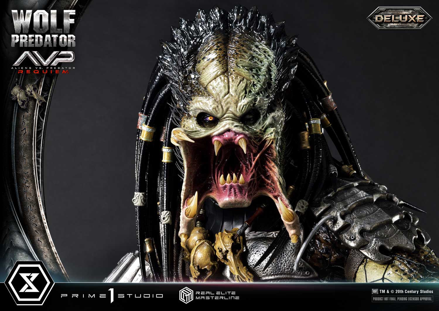 PRE-ORDER Prime1 Studio - Real Elite Masterline - Aliens vs. Predator: Requiem - Wolf Predator DX Bonus Ver. 1/3