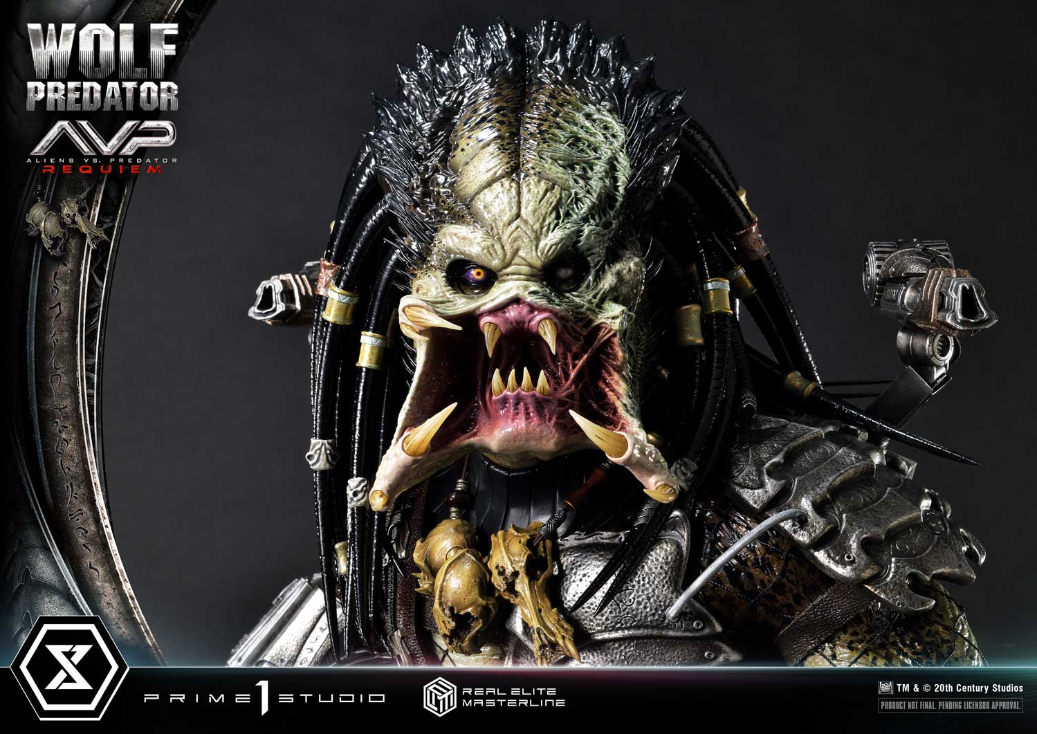 PRE-ORDER Prime1 Studio - Real Elite Masterline - Aliens vs. Predator: Requiem - Wolf Predator DX Bonus Ver. 1/3