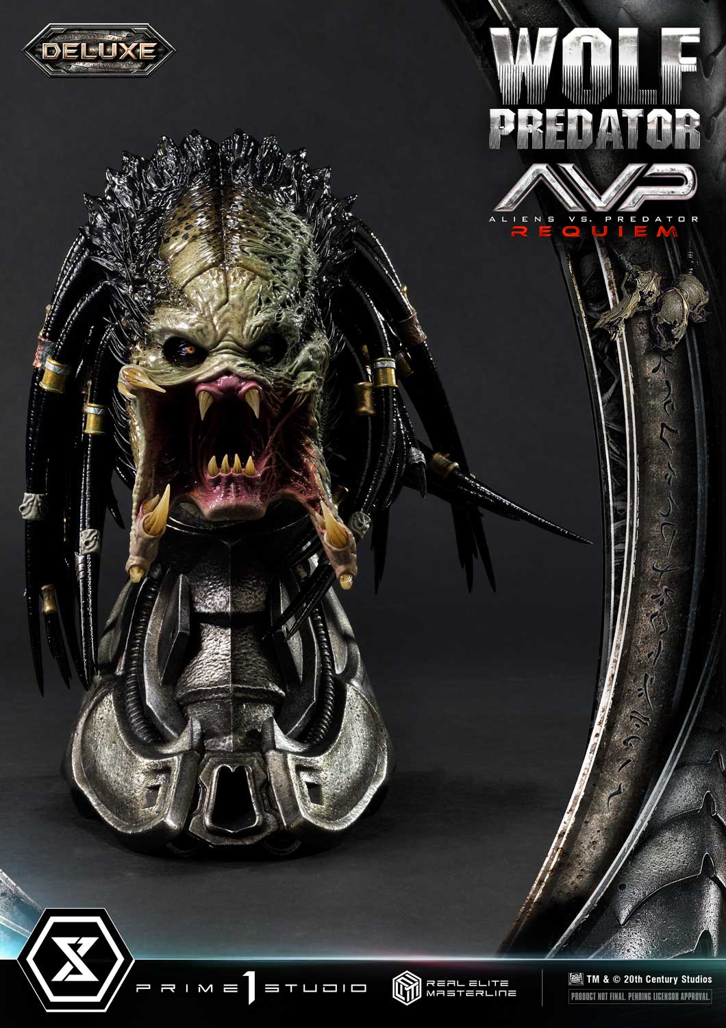 PRE-ORDER Prime1 Studio - Real Elite Masterline - Aliens vs. Predator: Requiem - Wolf Predator DX Bonus Ver. 1/3