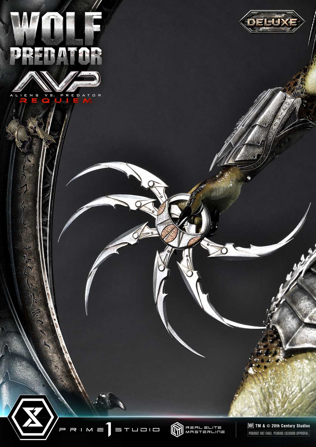 PRE-ORDER Prime1 Studio - Real Elite Masterline - Aliens vs. Predator: Requiem - Wolf Predator DX Bonus Ver. 1/3