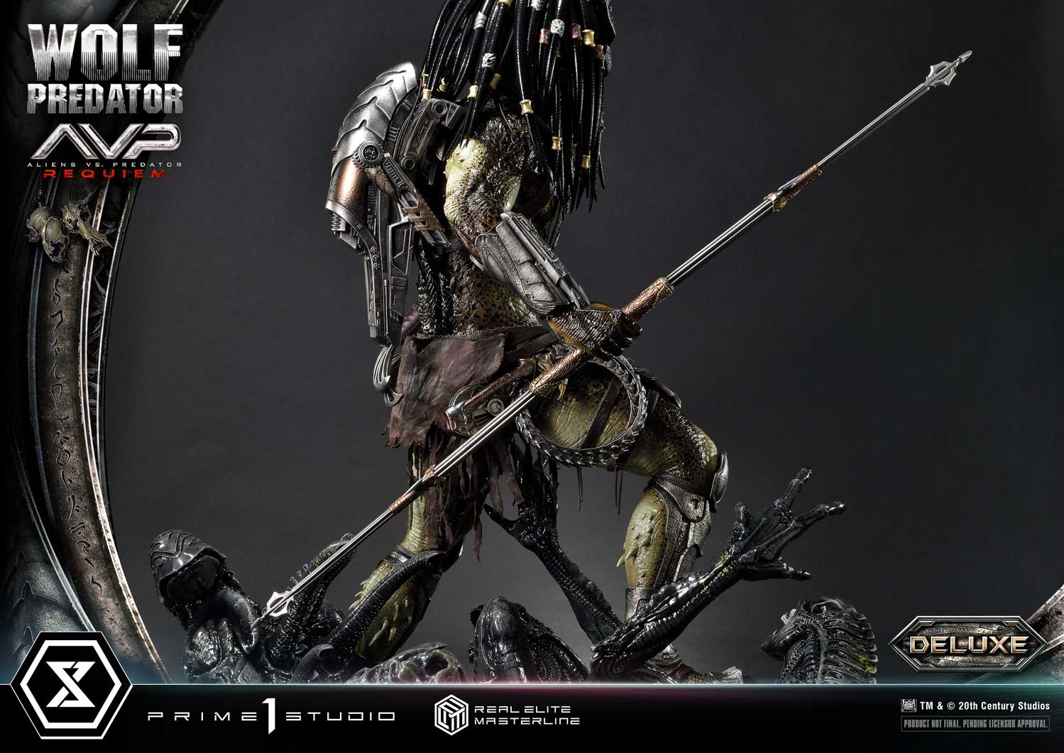 PRE-ORDER Prime1 Studio - Real Elite Masterline - Aliens vs. Predator: Requiem - Wolf Predator DX Bonus Ver. 1/3