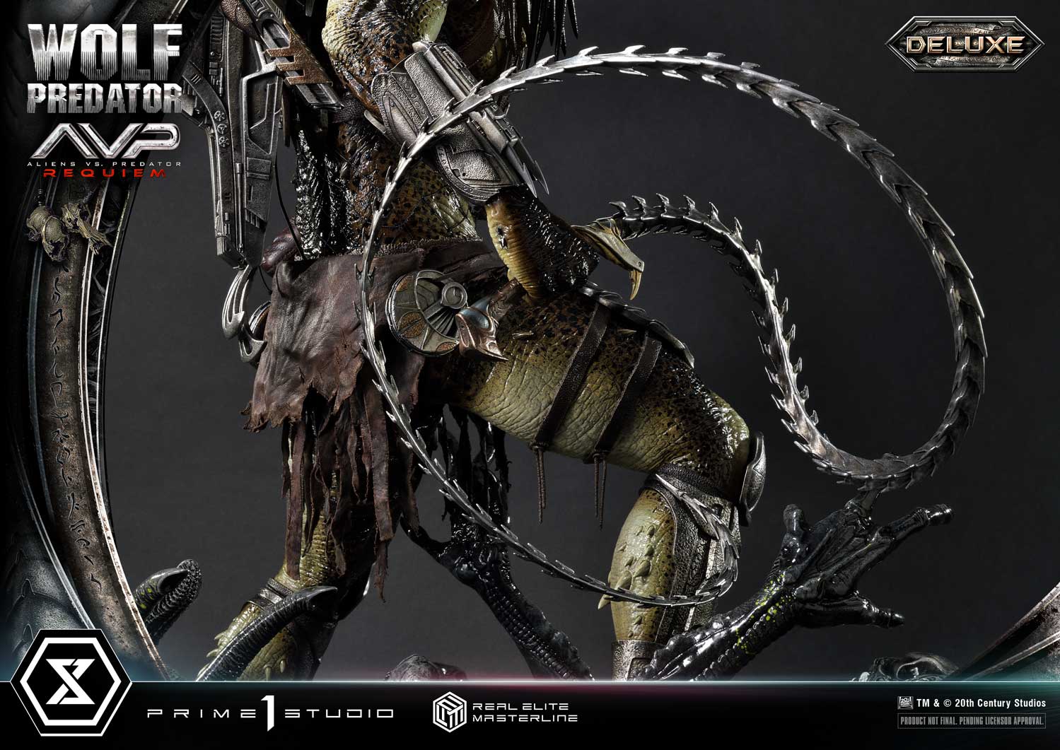 PRE-ORDER Prime1 Studio - Real Elite Masterline - Aliens vs. Predator: Requiem - Wolf Predator DX Bonus Ver. 1/3