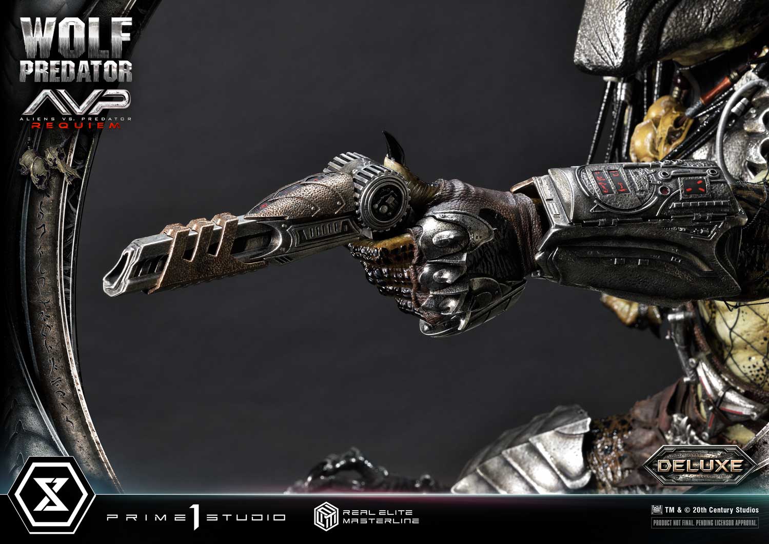 PRE-ORDER Prime1 Studio - Real Elite Masterline - Aliens vs. Predator: Requiem - Wolf Predator DX Bonus Ver. 1/3