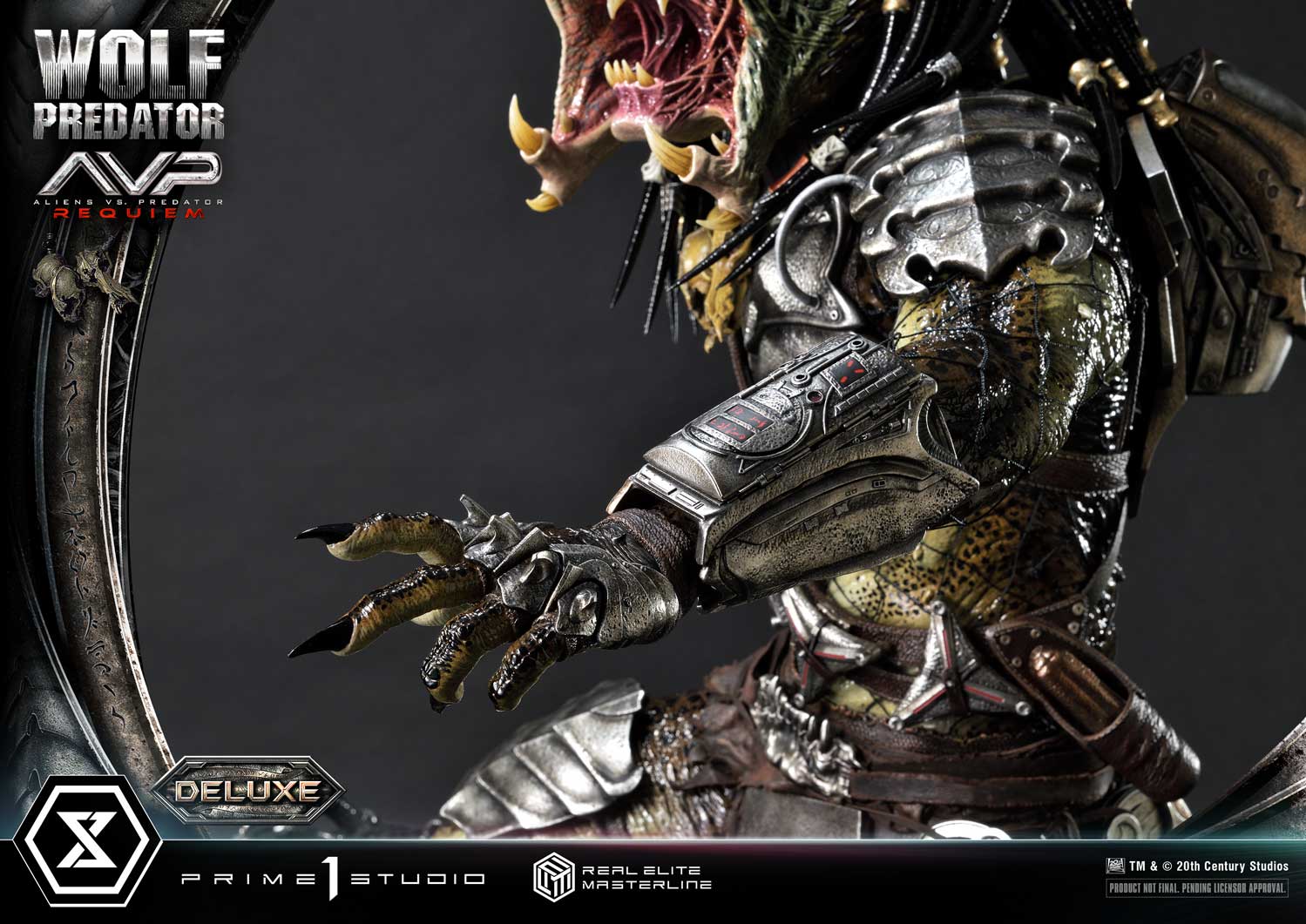 PRE-ORDER Prime1 Studio - Real Elite Masterline - Aliens vs. Predator: Requiem - Wolf Predator DX Bonus Ver. 1/3