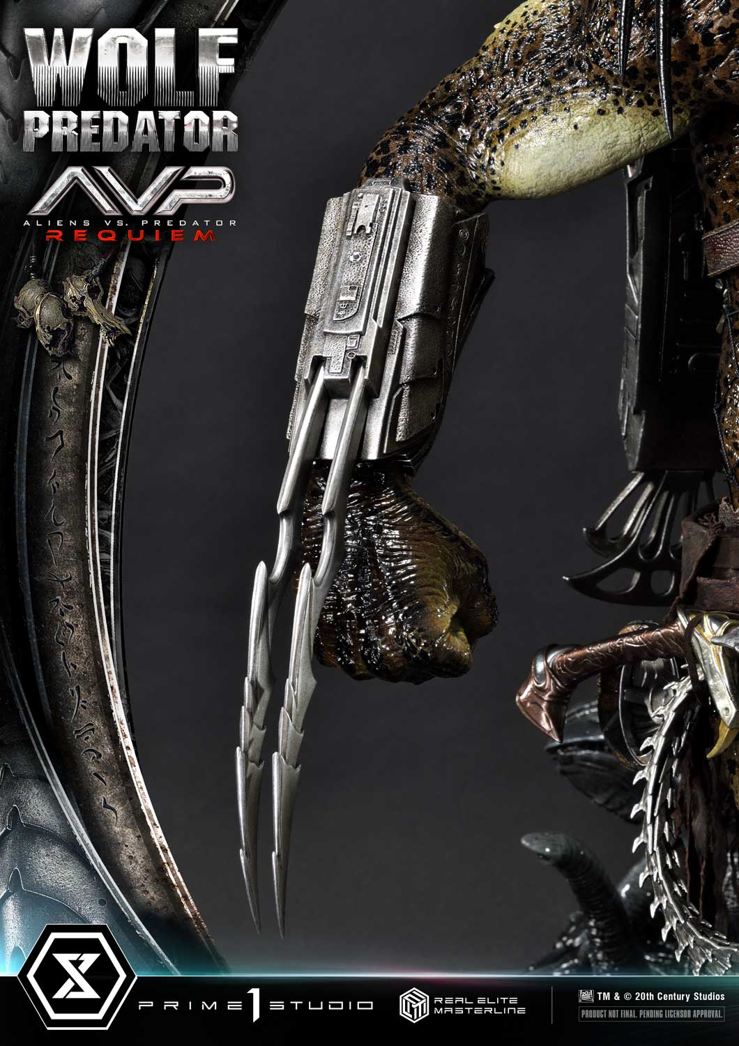 PRE-ORDER Prime1 Studio - Real Elite Masterline - Aliens vs. Predator: Requiem - Wolf Predator DX Bonus Ver. 1/3