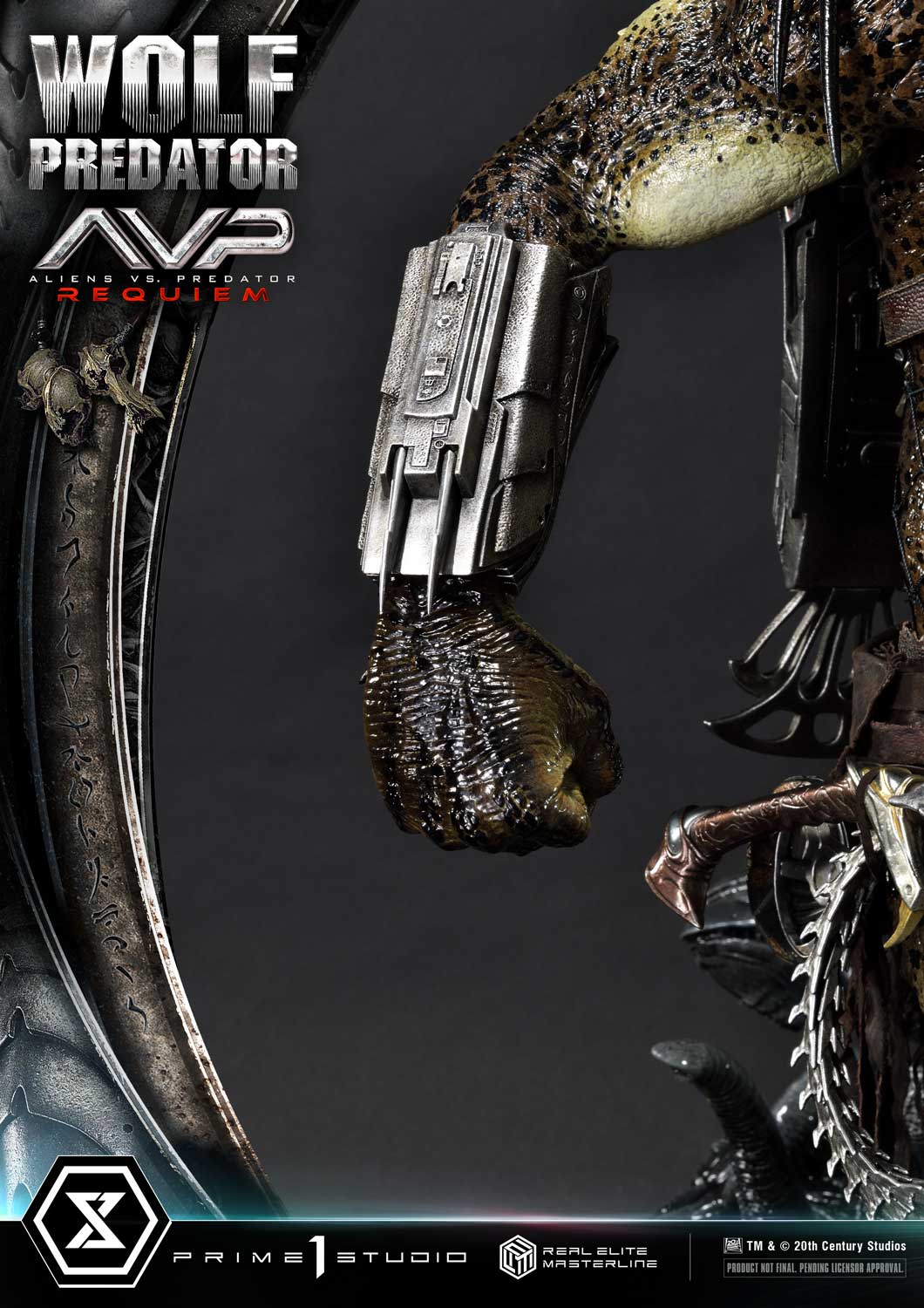 PRE-ORDER Prime1 Studio - Real Elite Masterline - Aliens vs. Predator: Requiem - Wolf Predator DX Bonus Ver. 1/3