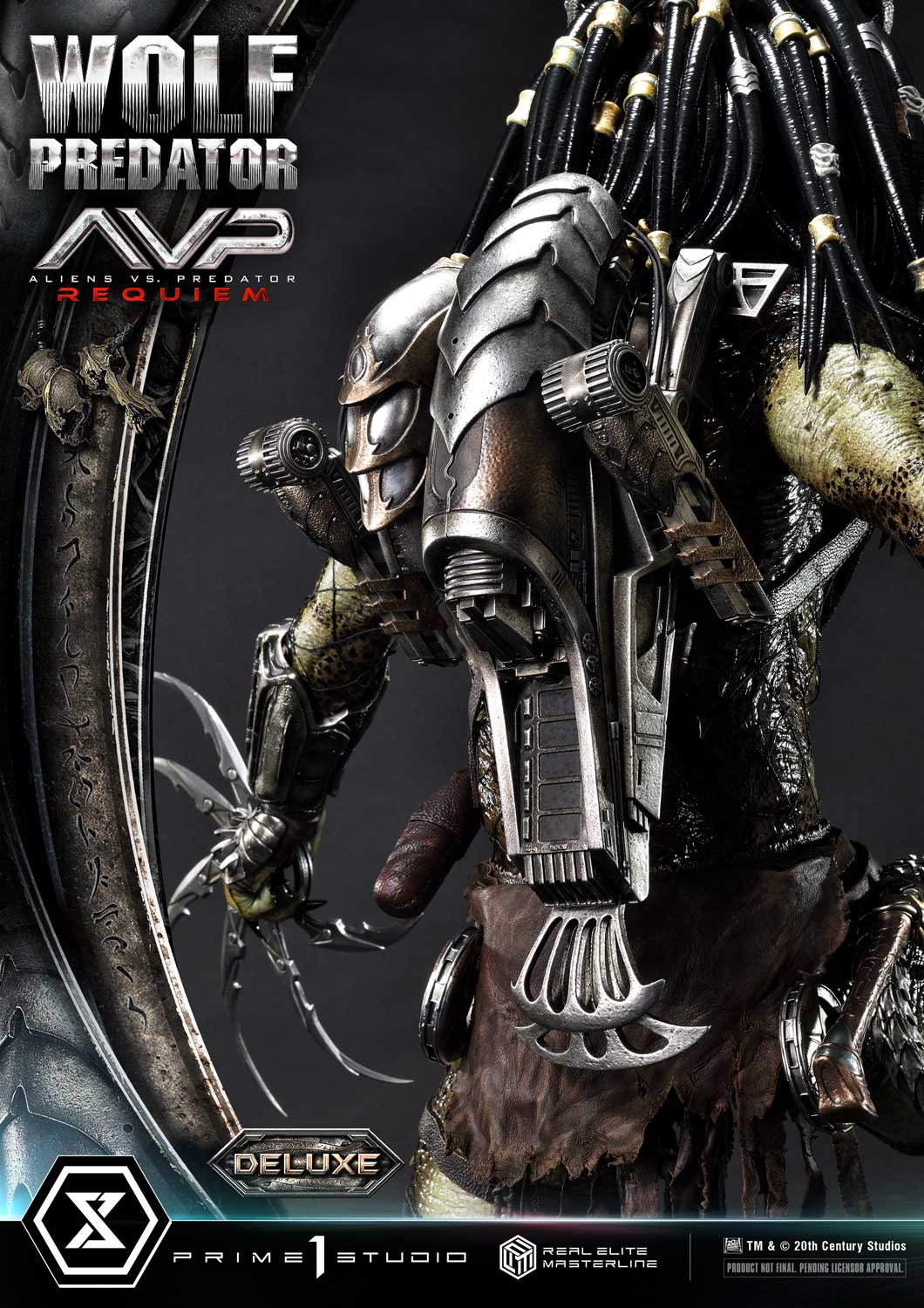 PRE-ORDER Prime1 Studio - Real Elite Masterline - Aliens vs. Predator: Requiem - Wolf Predator DX Bonus Ver. 1/3