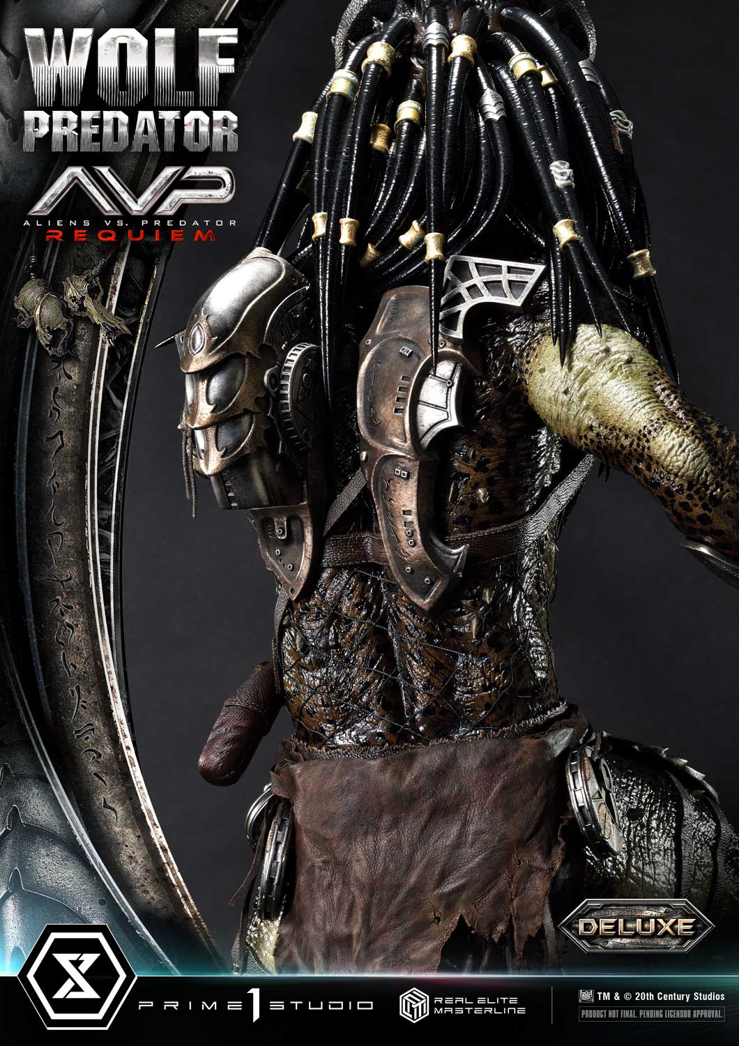 PRE-ORDER Prime1 Studio - Real Elite Masterline - Aliens vs. Predator: Requiem - Wolf Predator DX Bonus Ver. 1/3