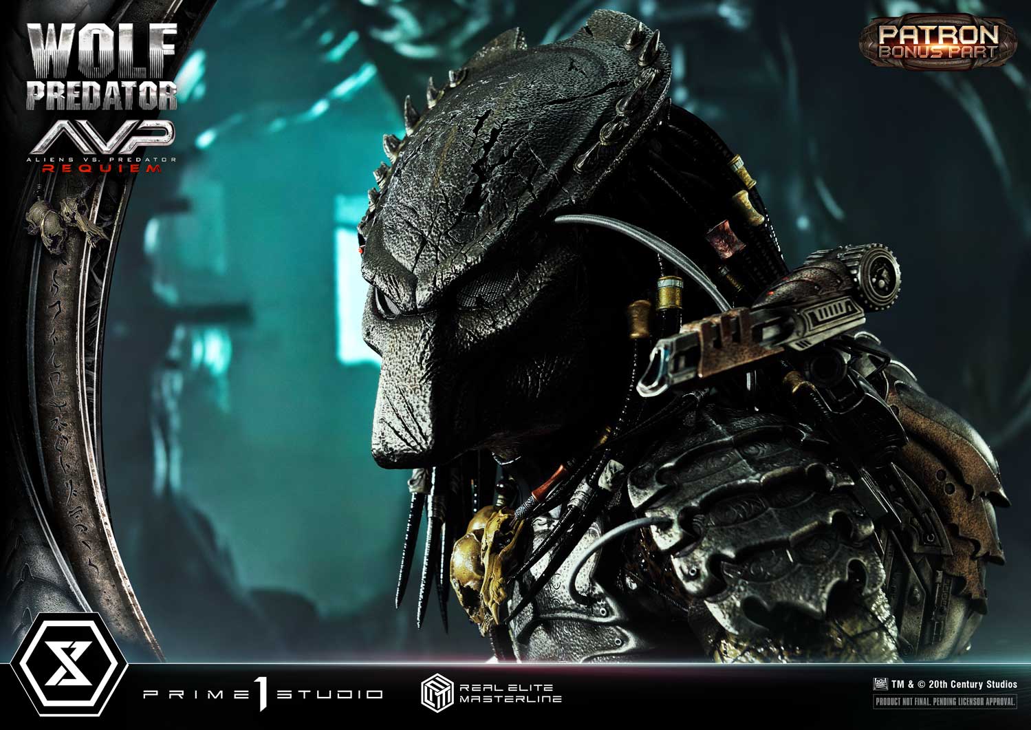 PRE-ORDER Prime1 Studio - Real Elite Masterline - Aliens vs. Predator: Requiem - Wolf Predator DX Bonus Ver. 1/3