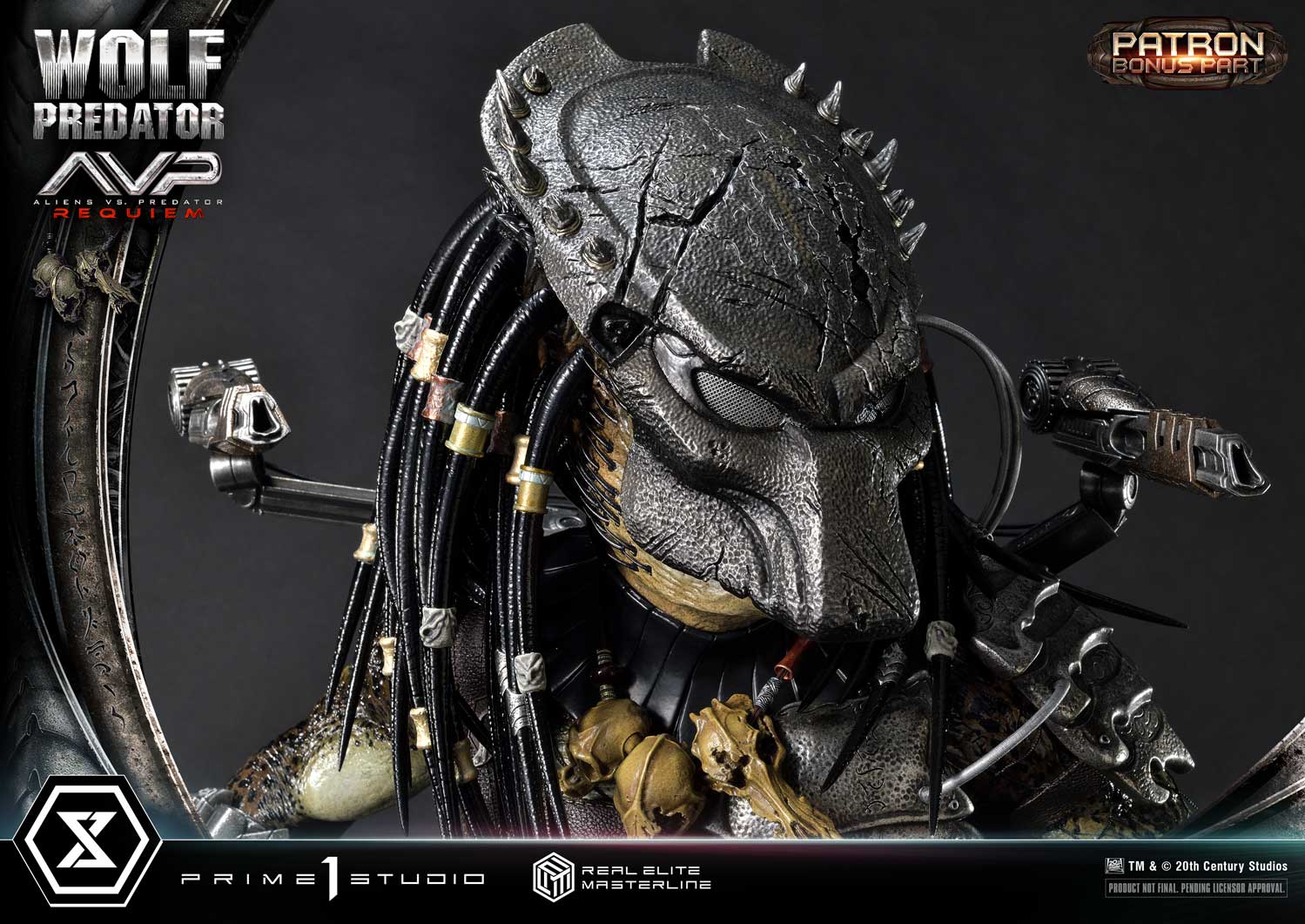 PRE-ORDER Prime1 Studio - Real Elite Masterline - Aliens vs. Predator: Requiem - Wolf Predator DX Bonus Ver. 1/3